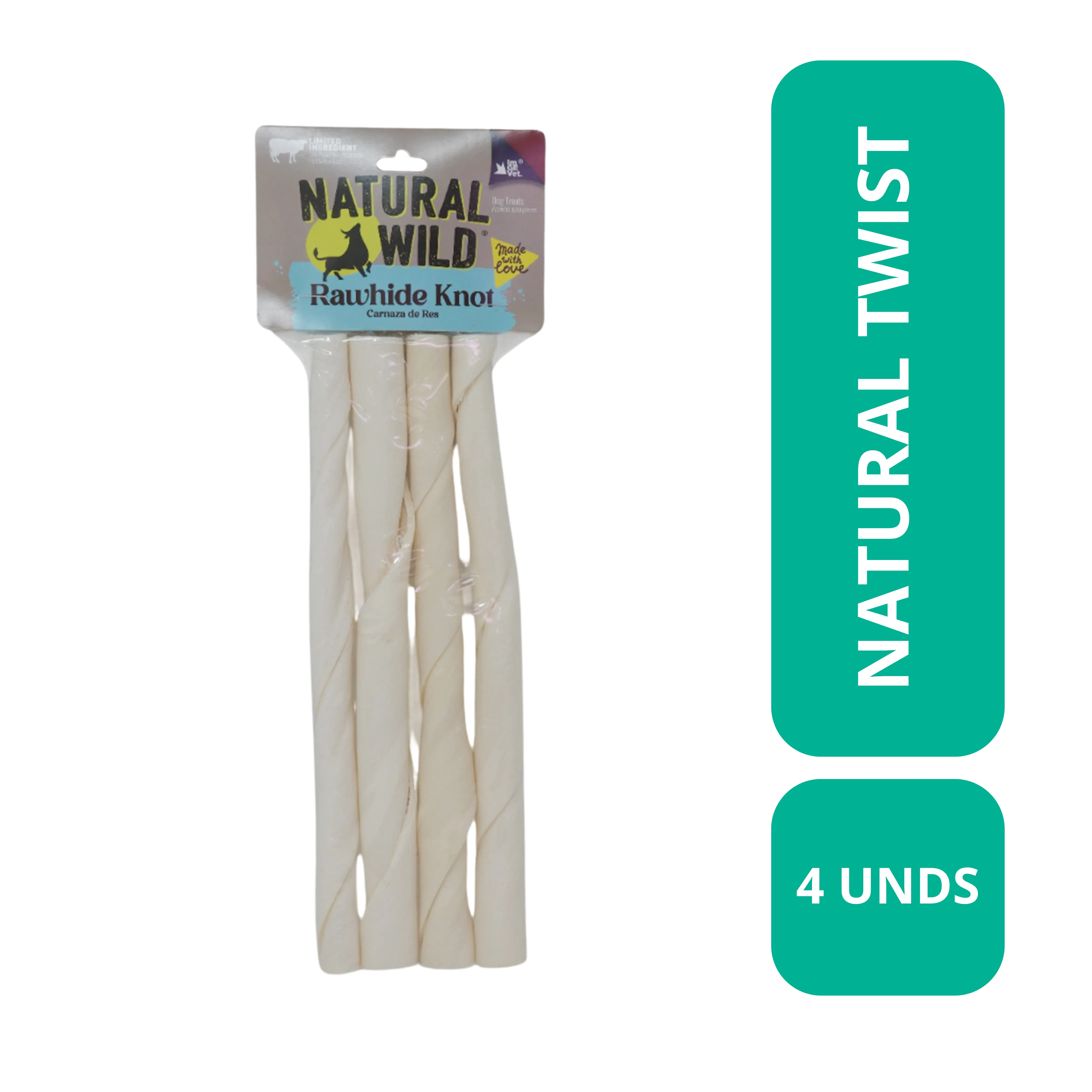 Bocadillo Perro Hueso Natural 3/4x5 Natural Wild