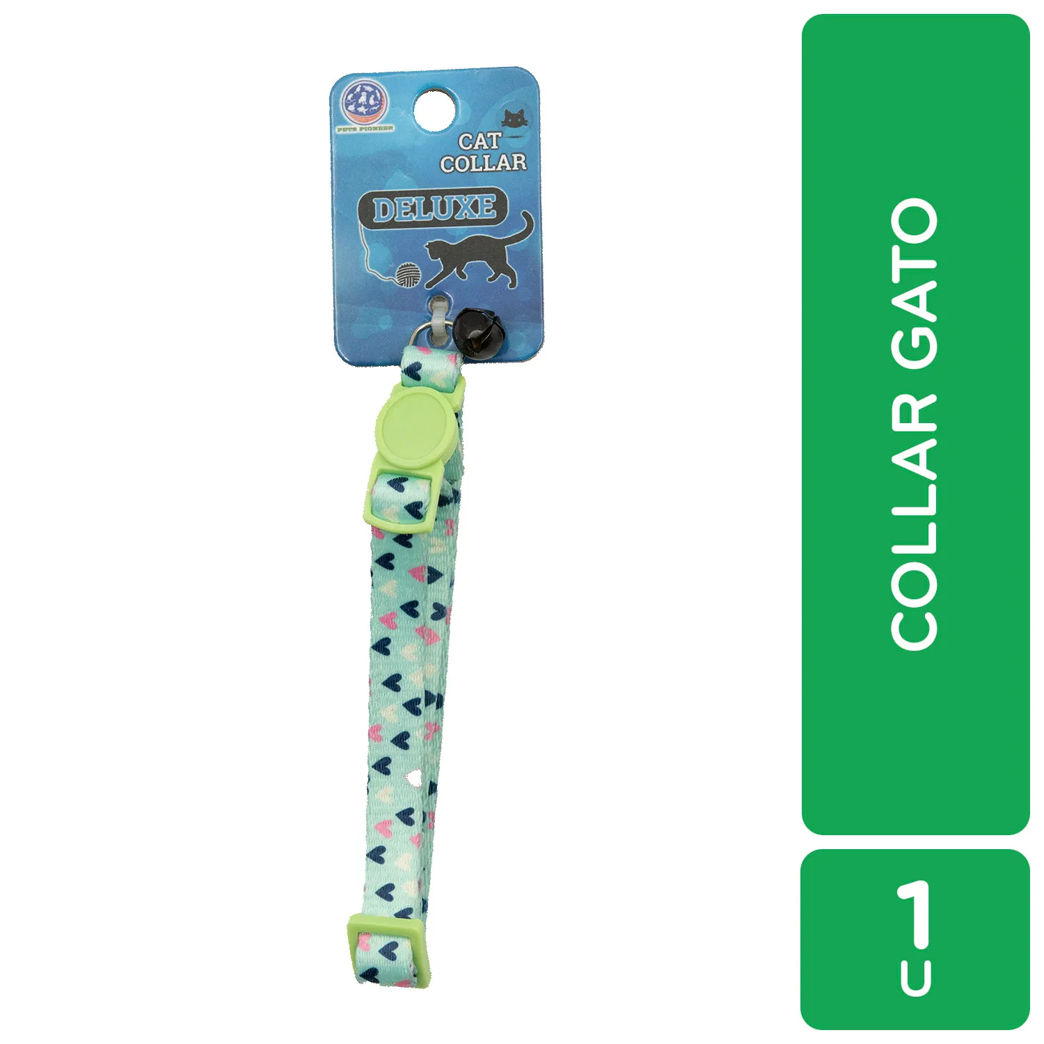 Collar Gato Cierre Seguridad Deluxe Pets Pioneer