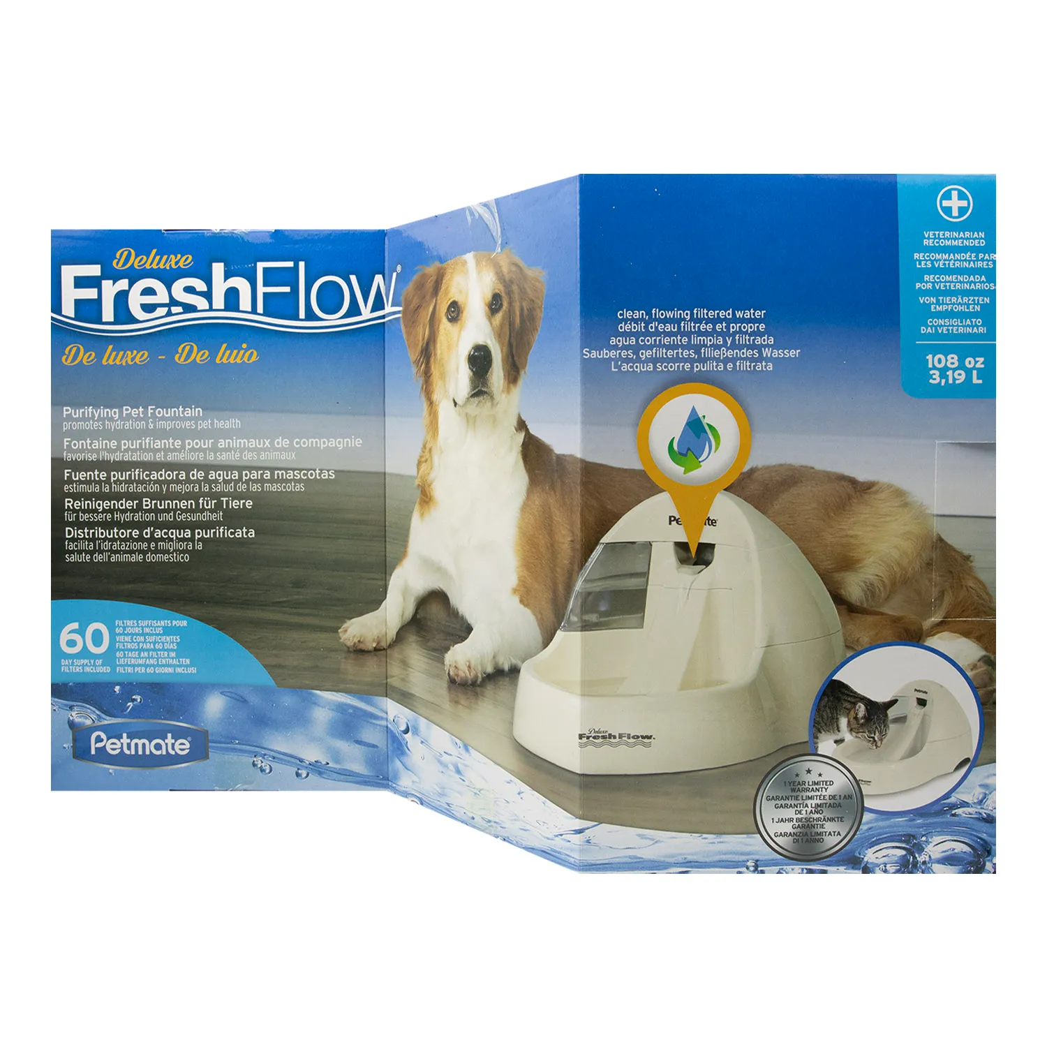 Bebedero Automático 3 L Para Perro Y Gato Petmate