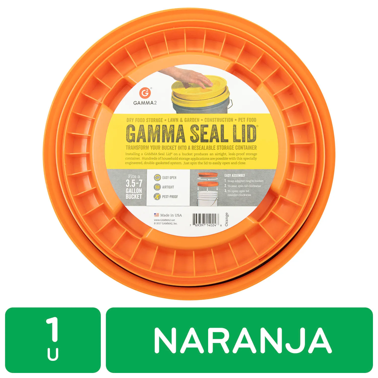 Tapa Naranja Envase Gamma