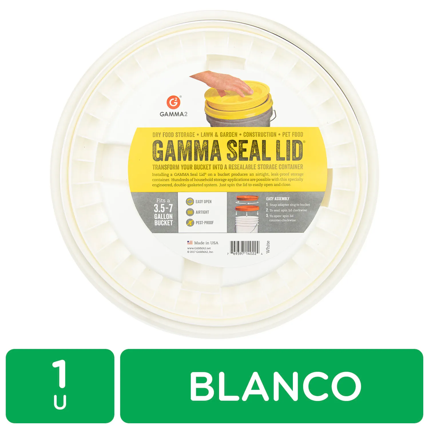 Tapa Blanca Envase Gamma
