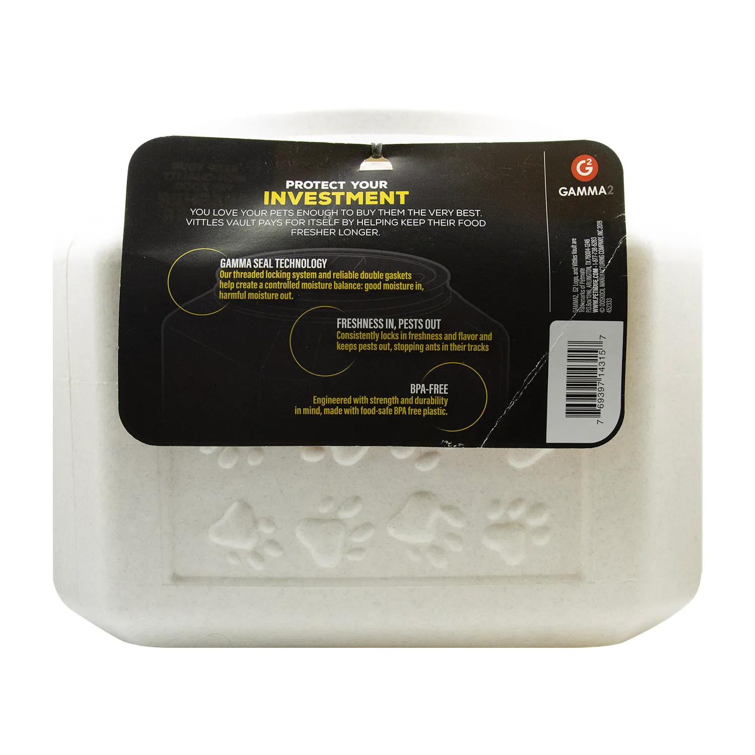 Envase Alimento 15lbs Gamma