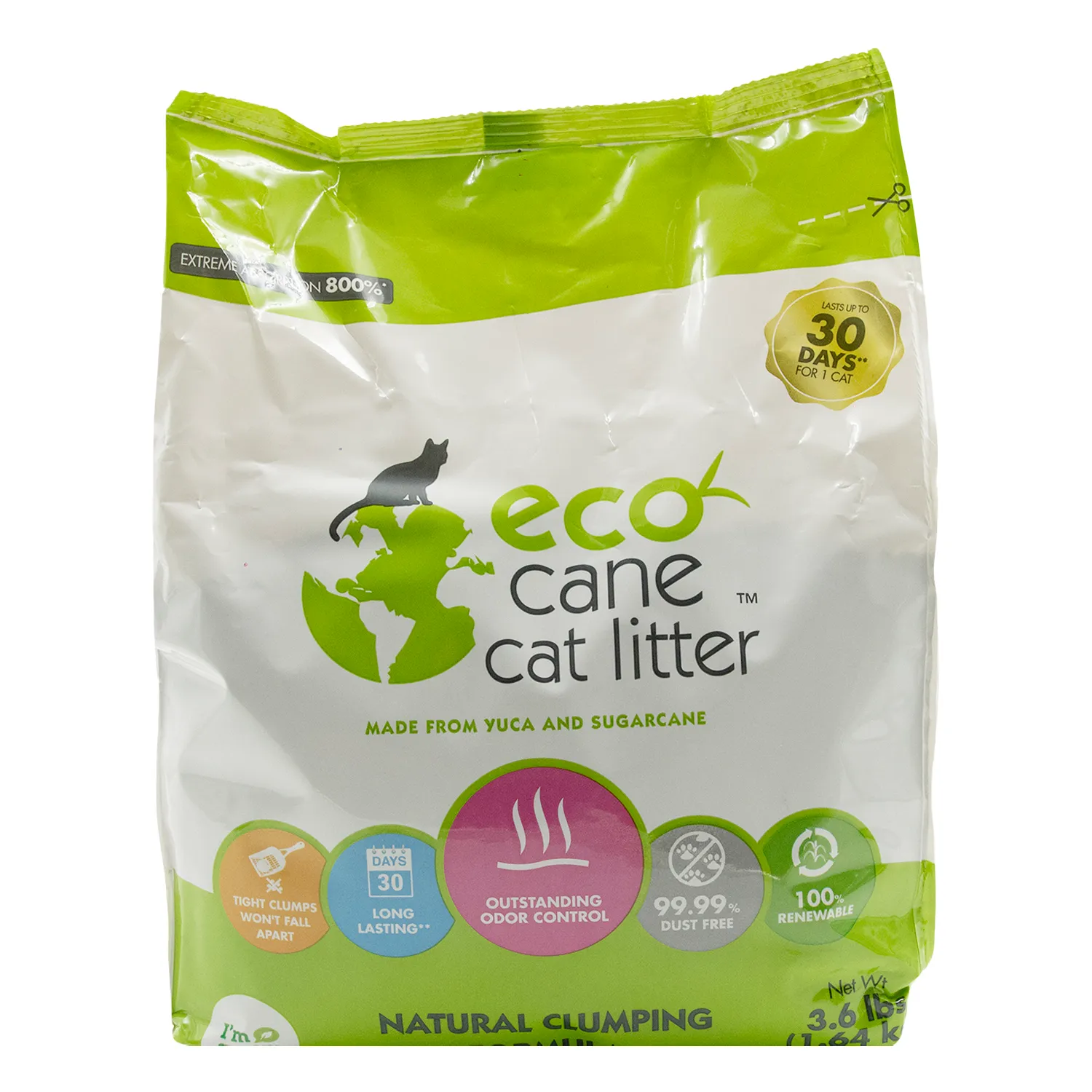 Arena Gato Yuca Eco Aglutinante Four Paws