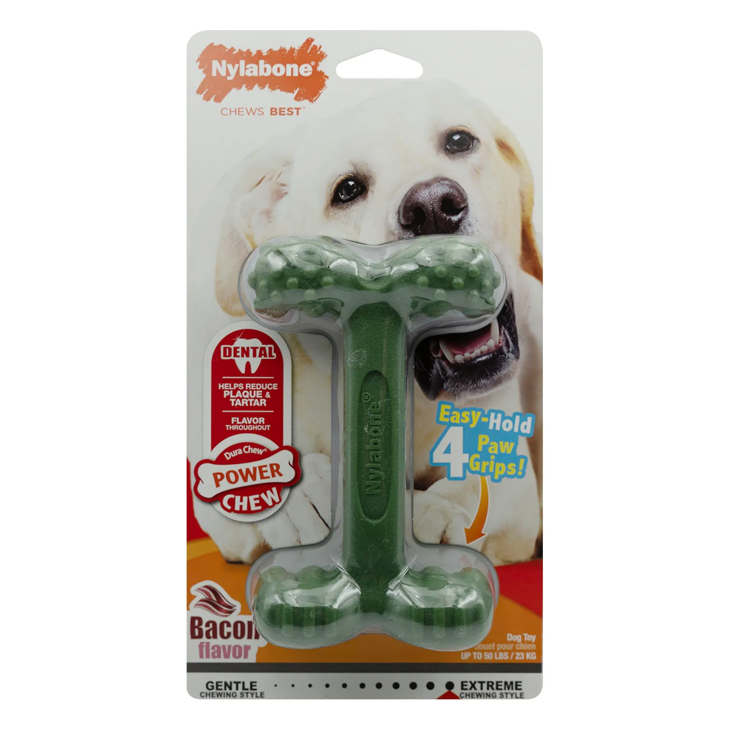 Juguete Hueso  Dental Sabor Tocineta Para Perro Nylabone