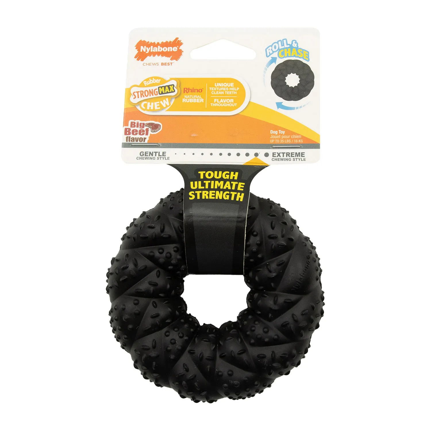 Juguete Dona Negra Sabor Carne Para Perro Nylabone