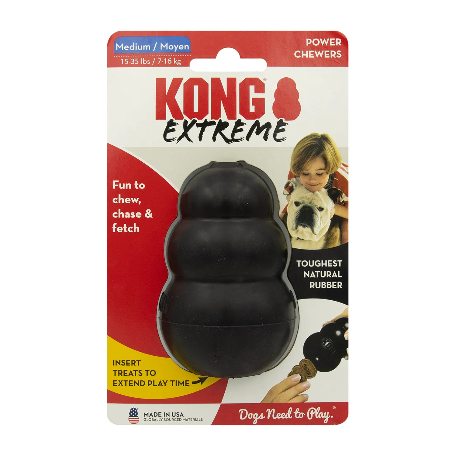 Juguete Negro Tamaño M Para Perro Kong
