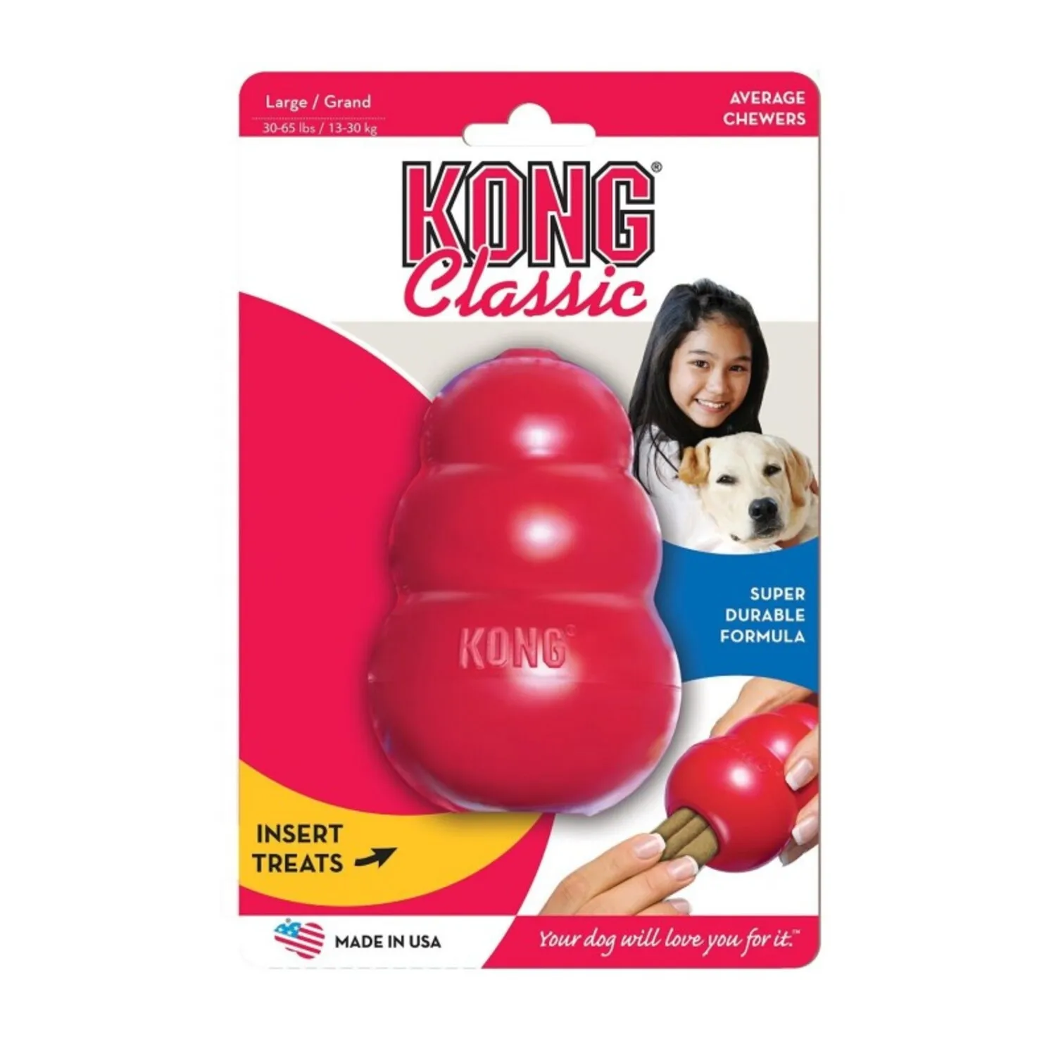 Juguete Rojo Tamaño L Para Perro Kong