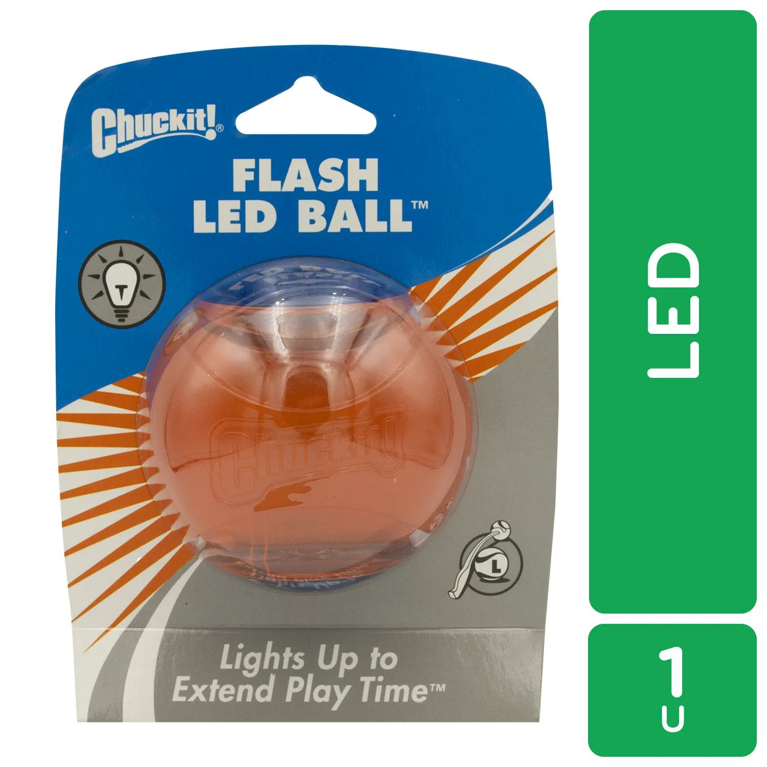 Juguete Bola Luz Led Para Perro Chuckit