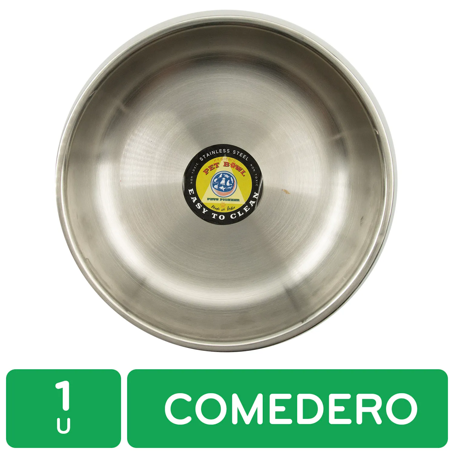 Comedero Acero Inoxidable 2100 Ml Perro Pets Pioneer