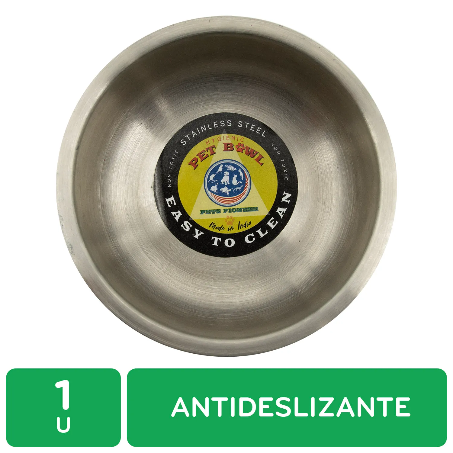 Comedero Azul Antideslizante 400 Ml Mascota  Pets Pioneer