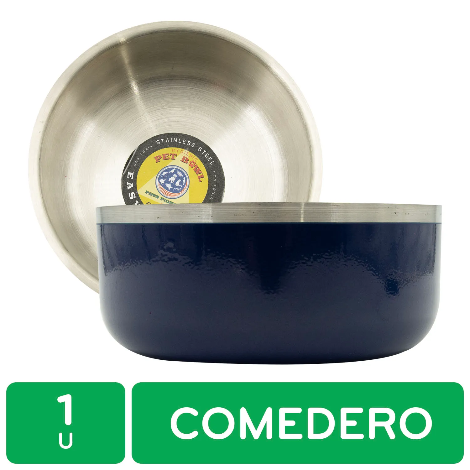 Comedero Doble Pared 1175 Ml Perro Pets Pioneer