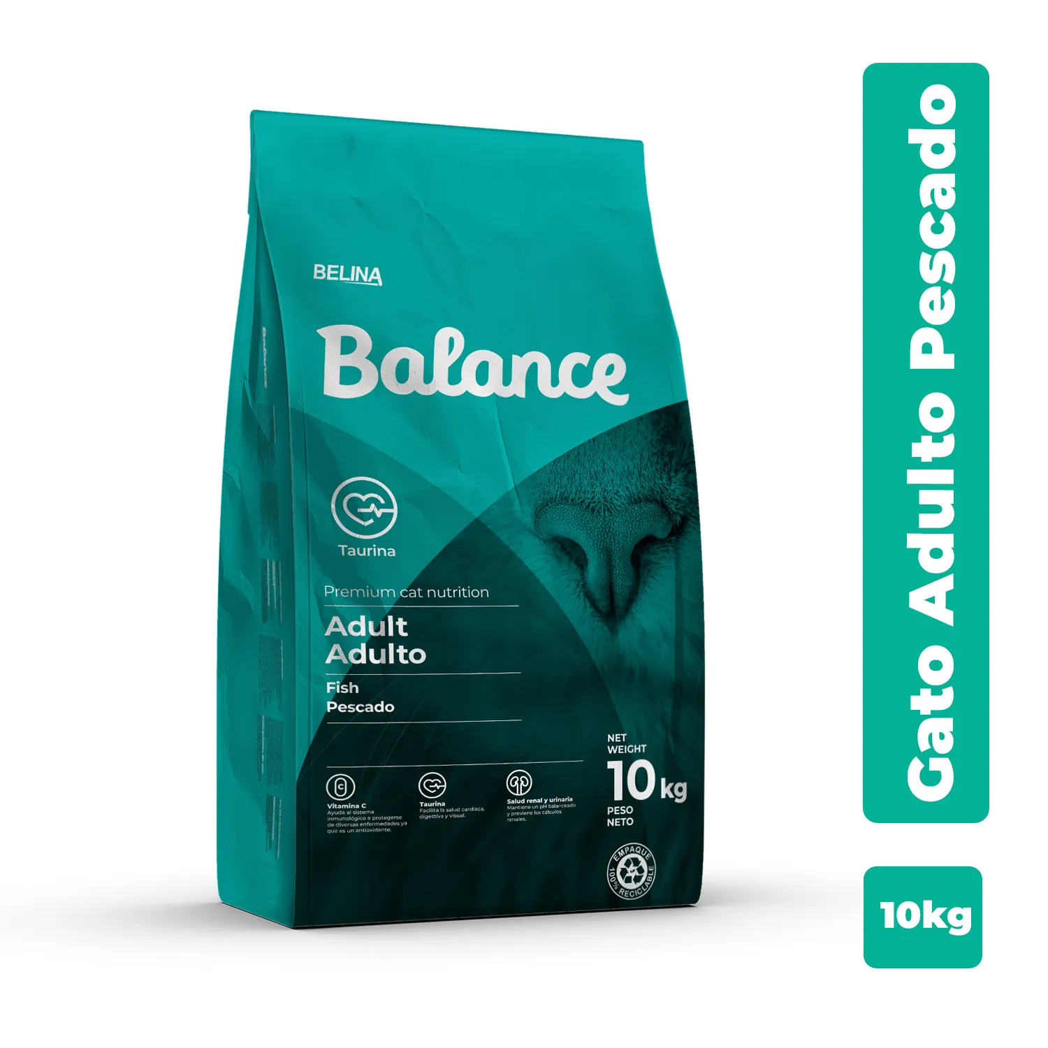 Alimento Gato Seco Adulto Pescado Premium Balance