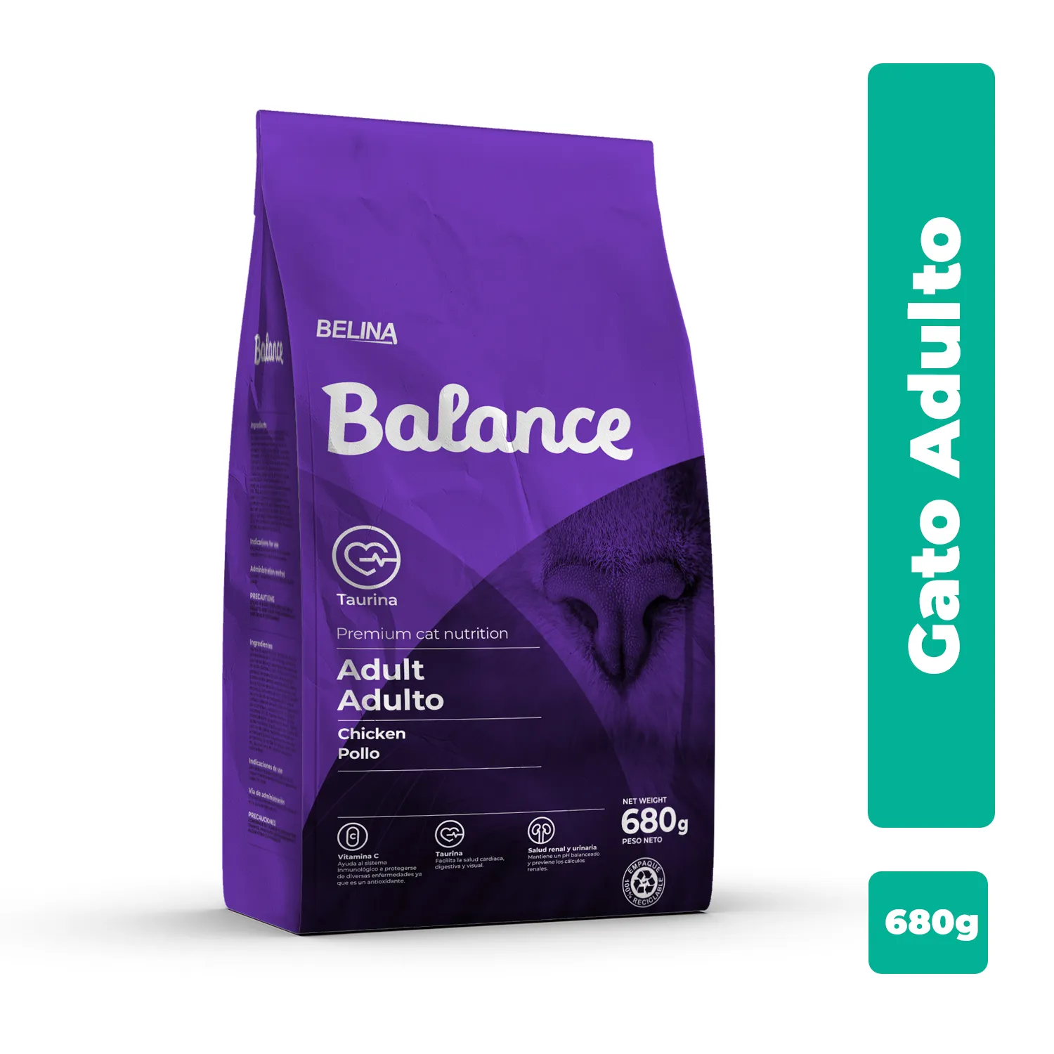 Alimento Gato Seco Adulto Pollo Premium Balance