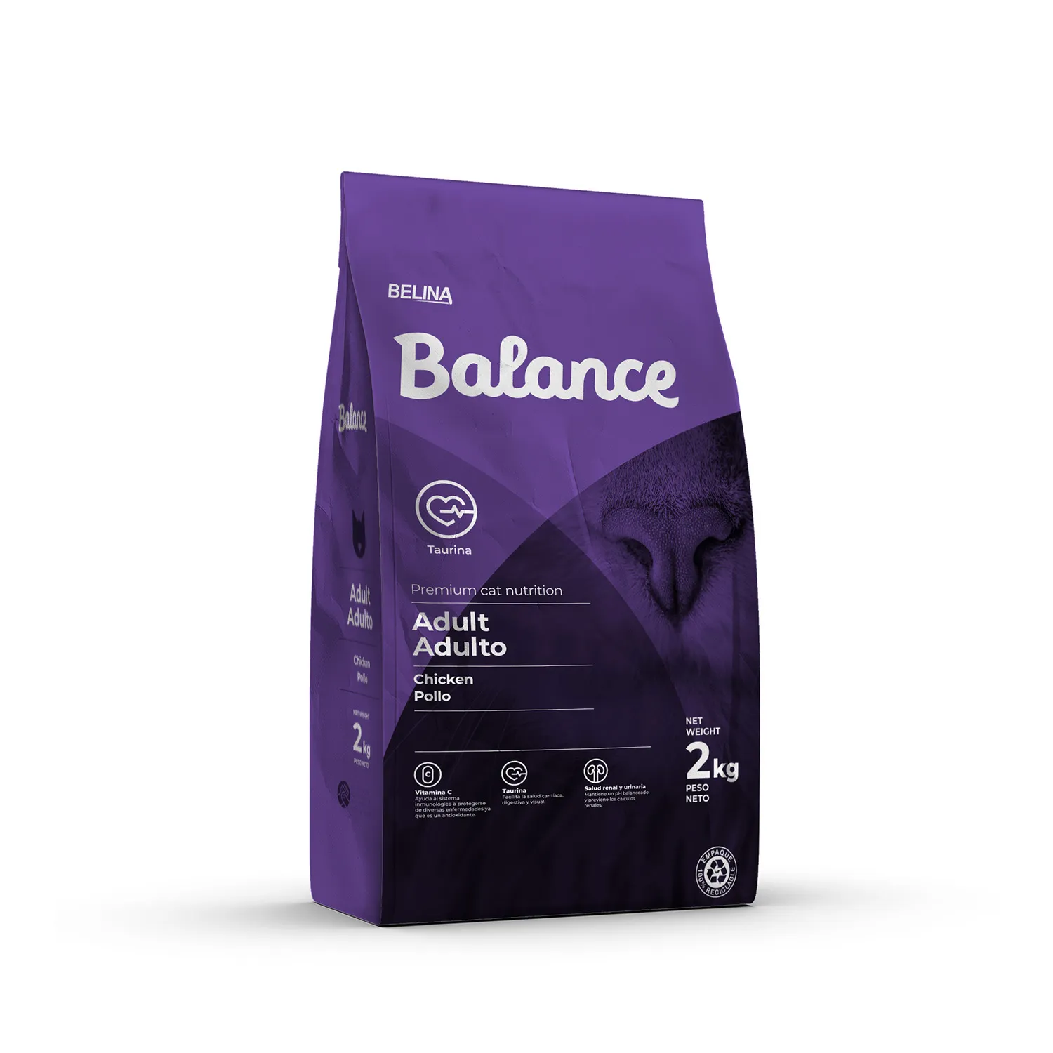 Alimento Gato Seco Adulto Pollo Premium Balance