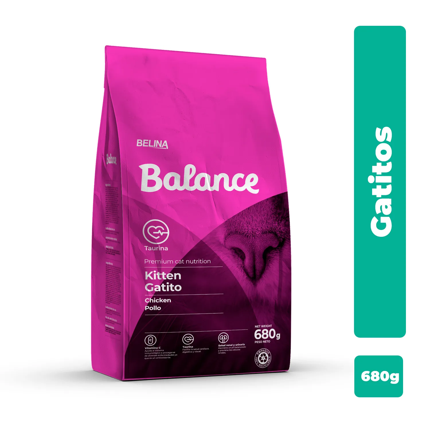Alimento Gato Seco Cachorro Pollo Y Pescado Premium Balance