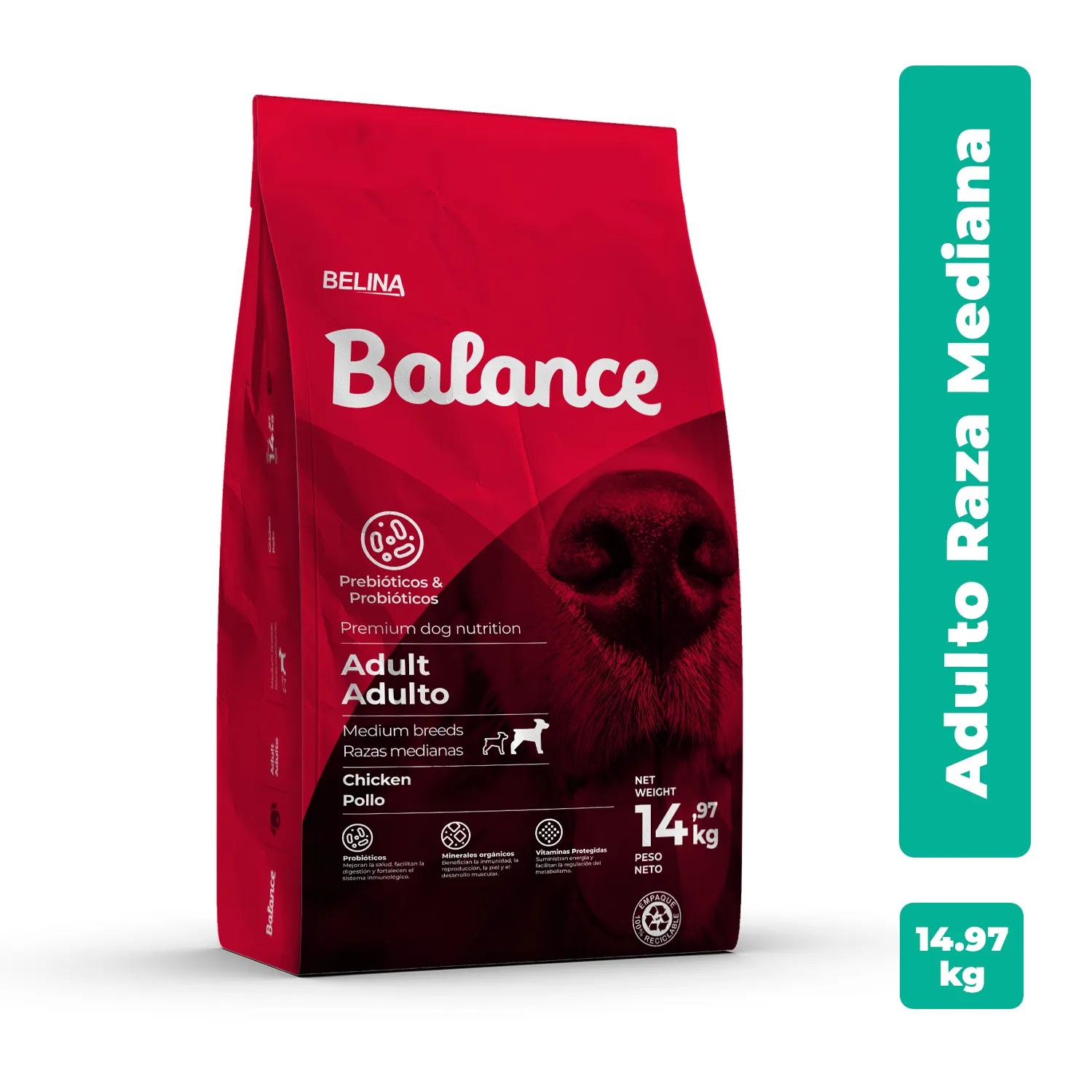 Alimento Perro Adulto Seco Raza Mediana Balance