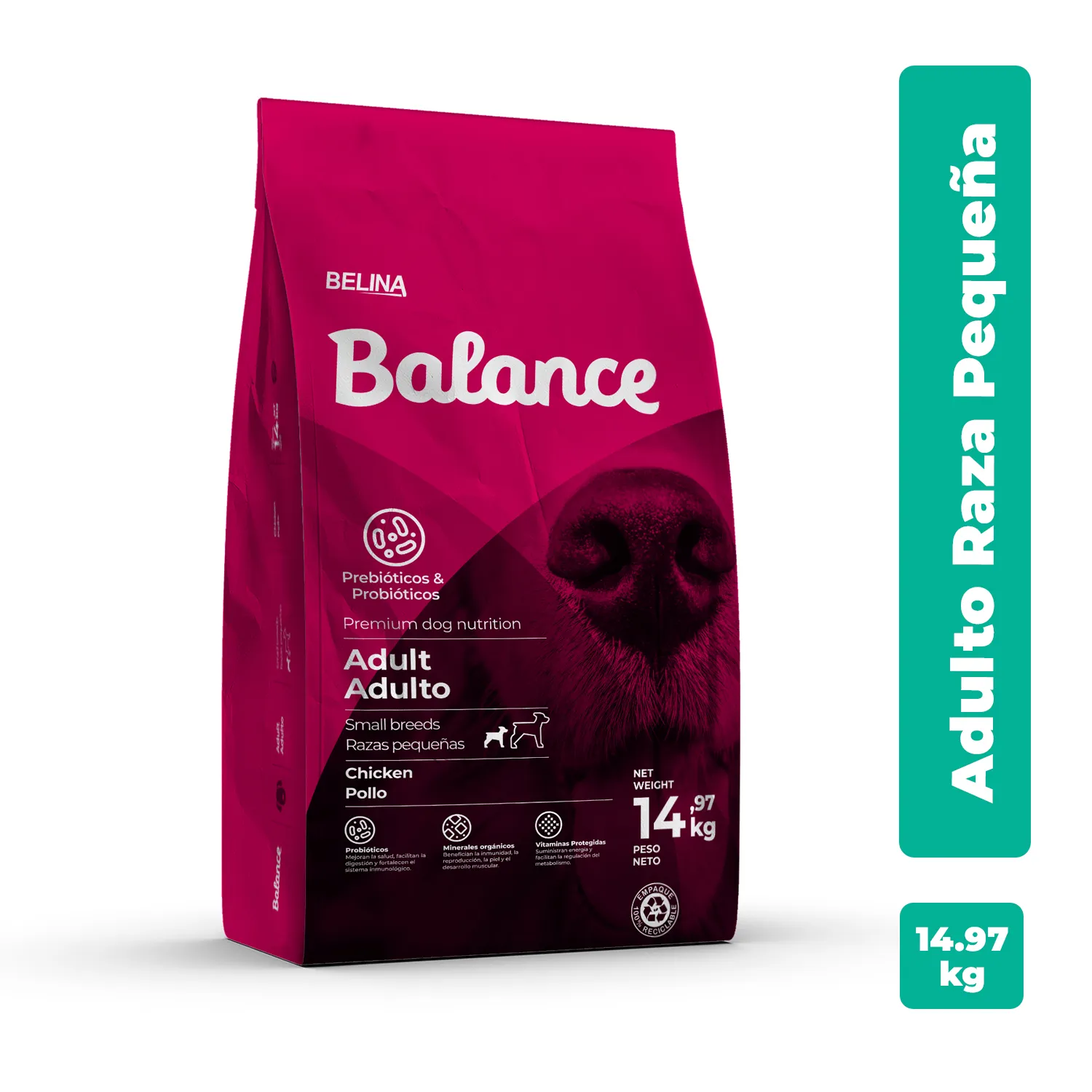 Alimento Perro Adulto Seco Raza Pequeña Con Calcio Balance