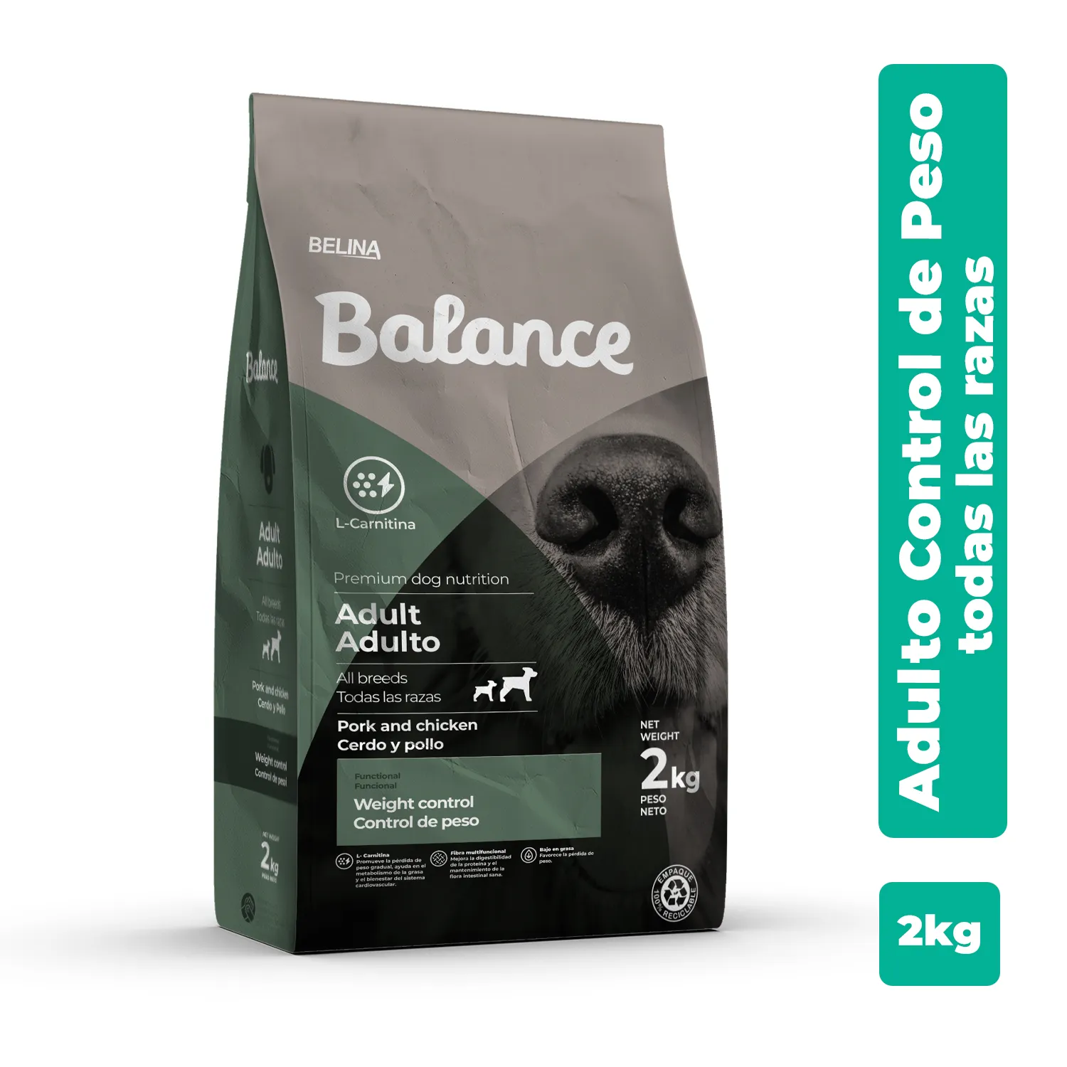 Alimento Perro Adulto Seco Control Peso Con L-carnitina Balance