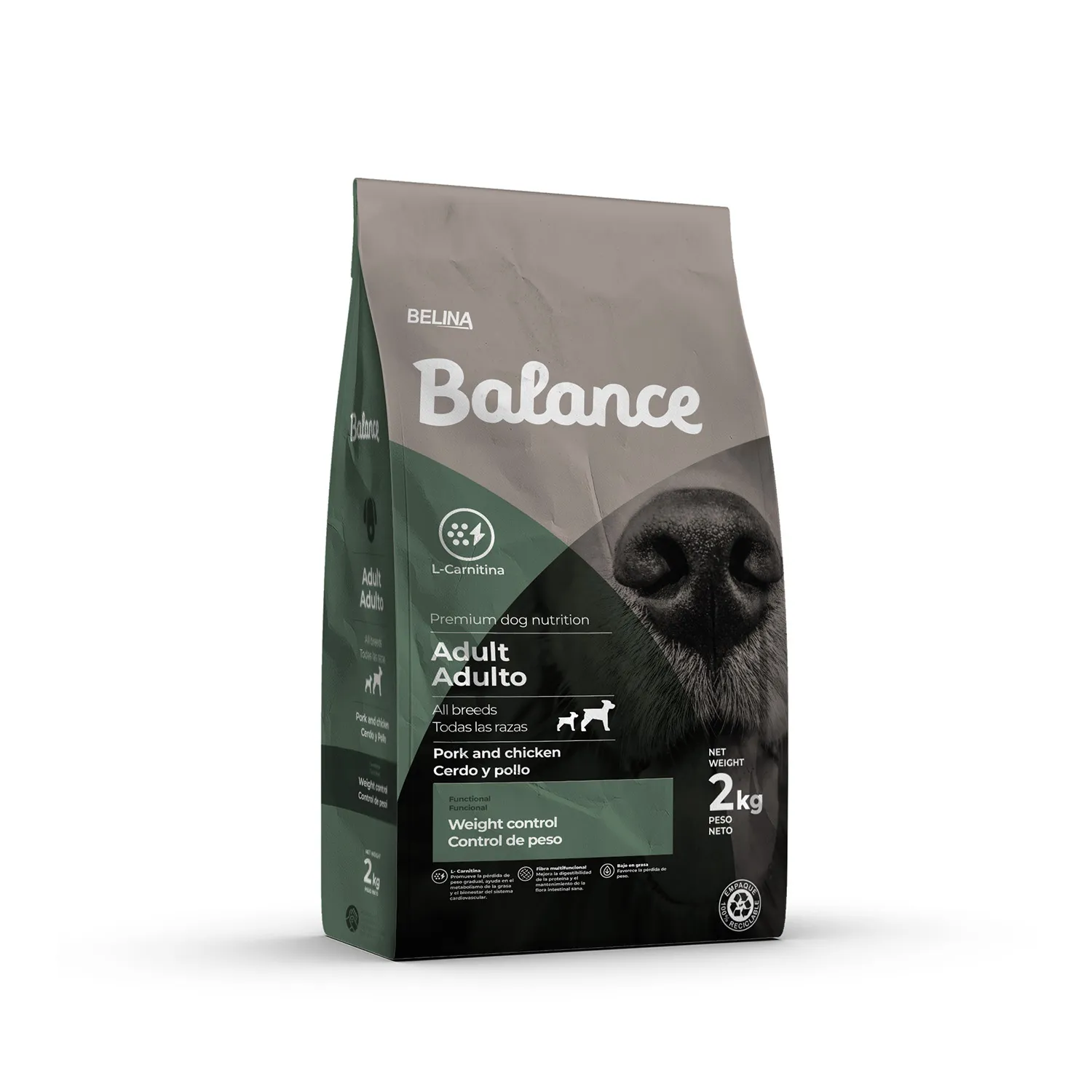 Alimento Perro Adulto Seco Control Peso Con L-carnitina Balance