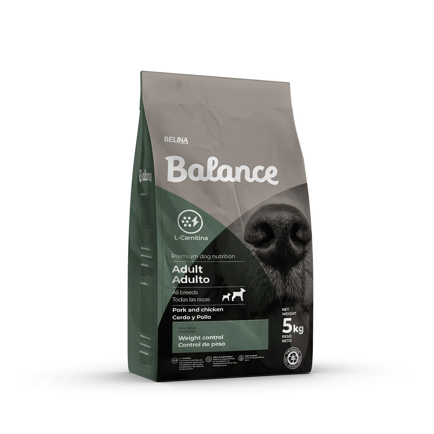 Alimento Perro Adulto Seco Control Peso Con L-carnitina Balance