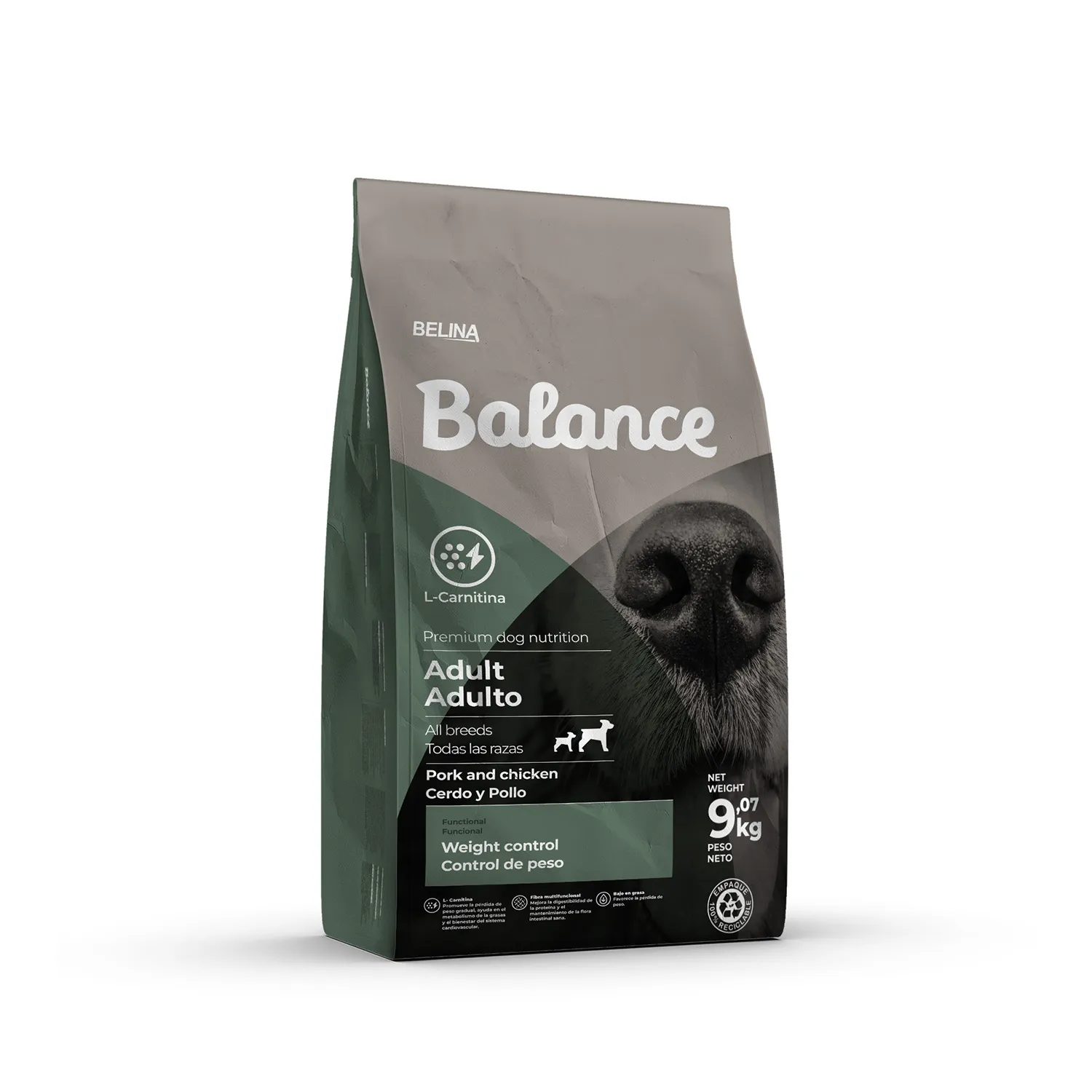 Alimento Perro Adulto Seco  Control Peso Con L-carnitina Balance