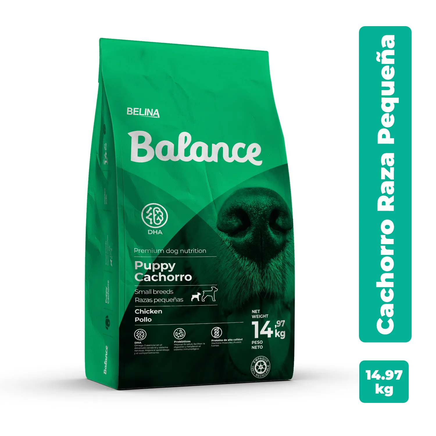 Alimento Perro Cachorro Seco Raza Pequeña Con Ácido Fólico Balance