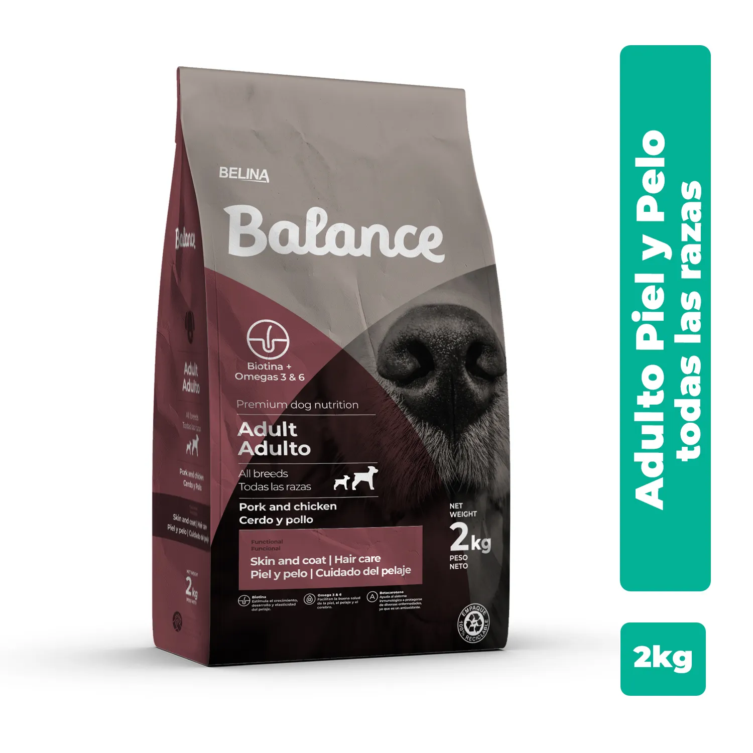 Alimento Perro Adulto Seco Pelaje Y Piel Biotina Balance