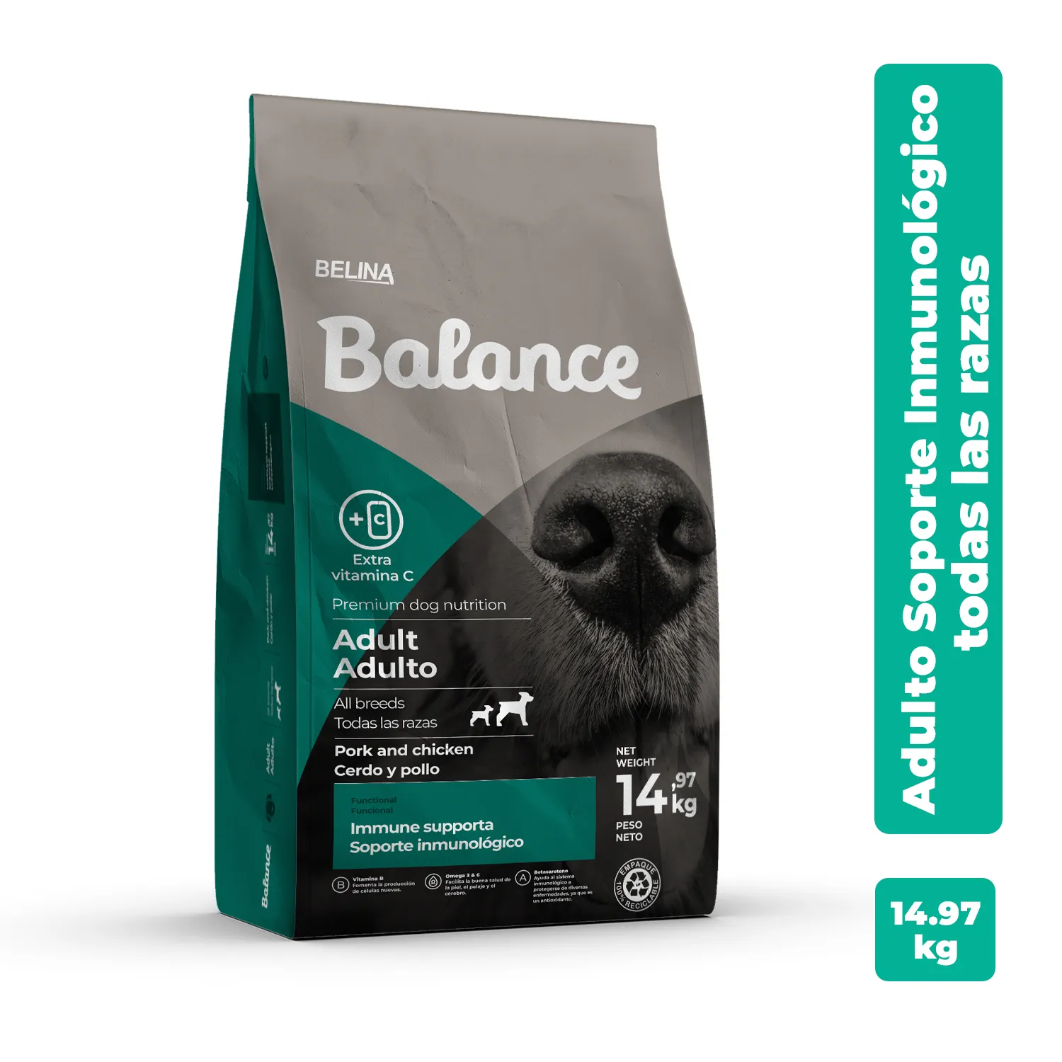 Alimento Perro Adulto Seco Sistema Inmune Con Omega 3 Balance