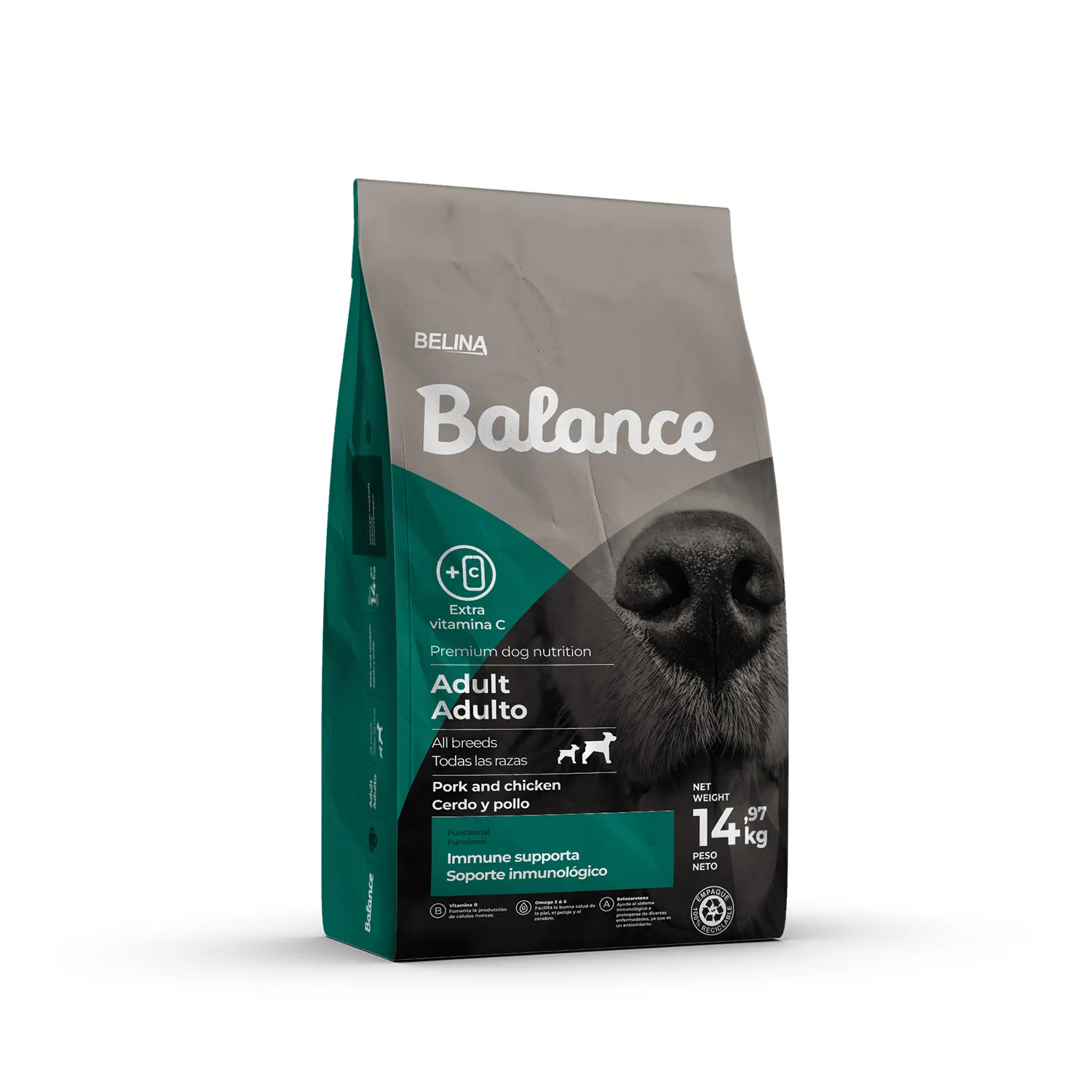 Alimento Perro Adulto Seco Sistema Inmune Con Omega 3 Balance