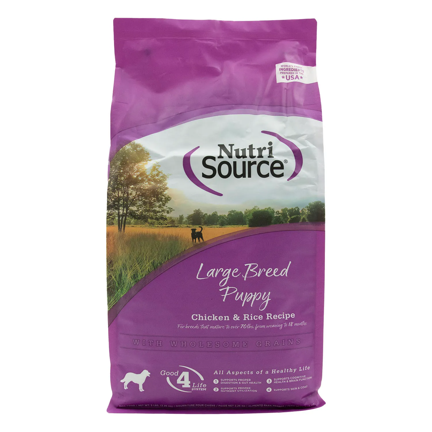 Alimento Perro Cachorro Seco Raza Grande Con Probióticos Nutrisource