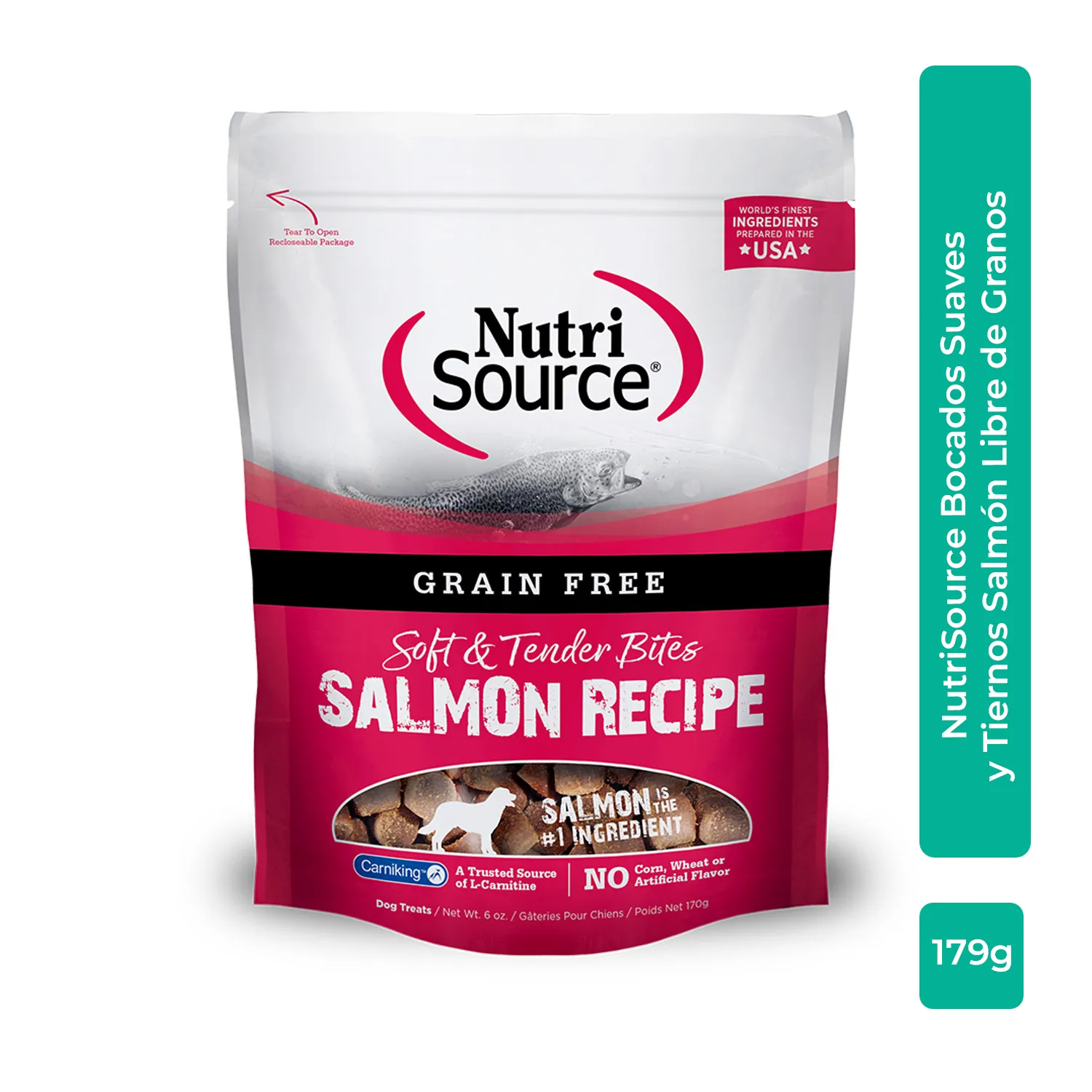 Bocadillo Suave Perro Salmón Libre De Granos Nutrisource