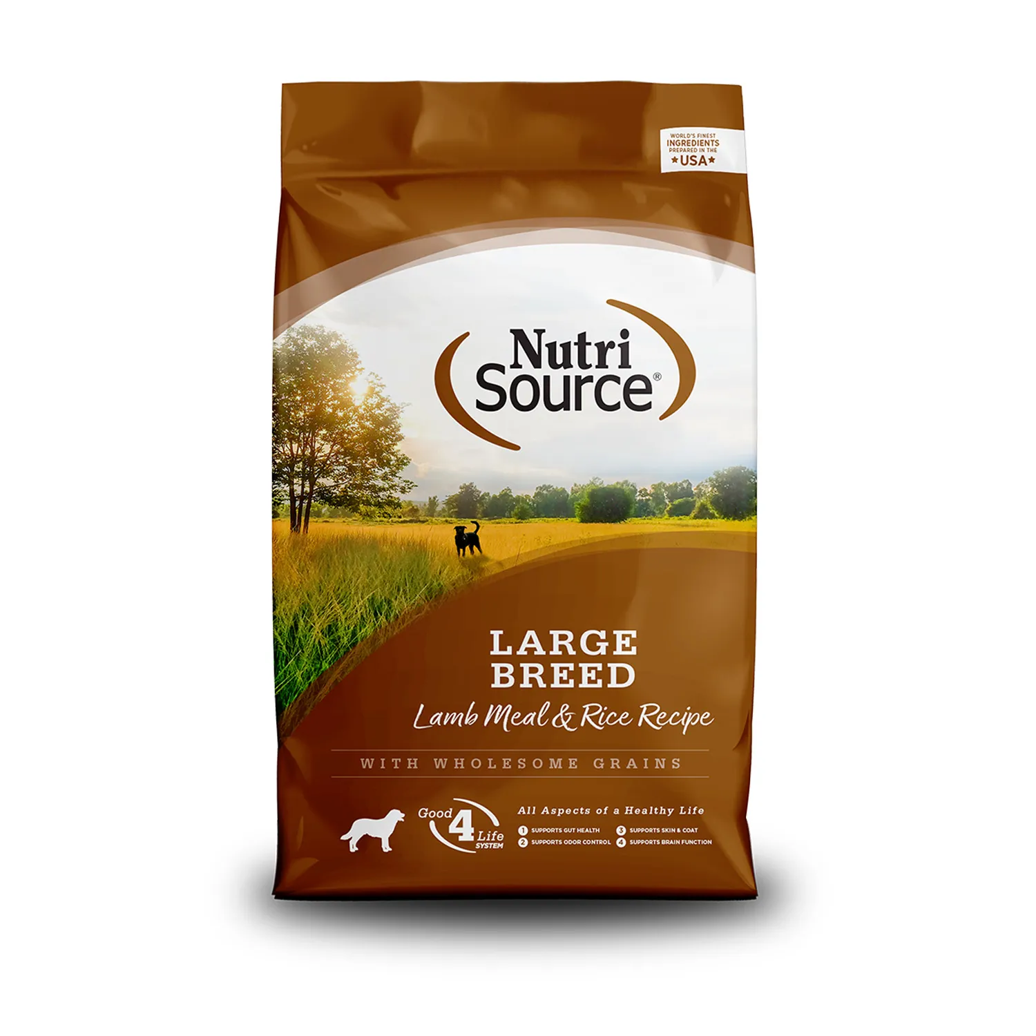 Alimento Perro Adulto Seco Cordero Y Arroz Raza Grande Omega 3 Nutrisource