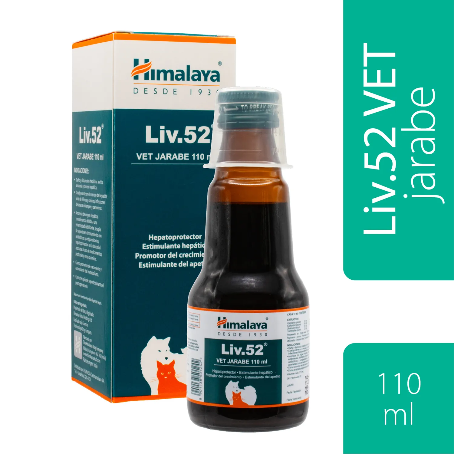 Protector Hepático Jarabe Mascota Liv 52 Himalaya
