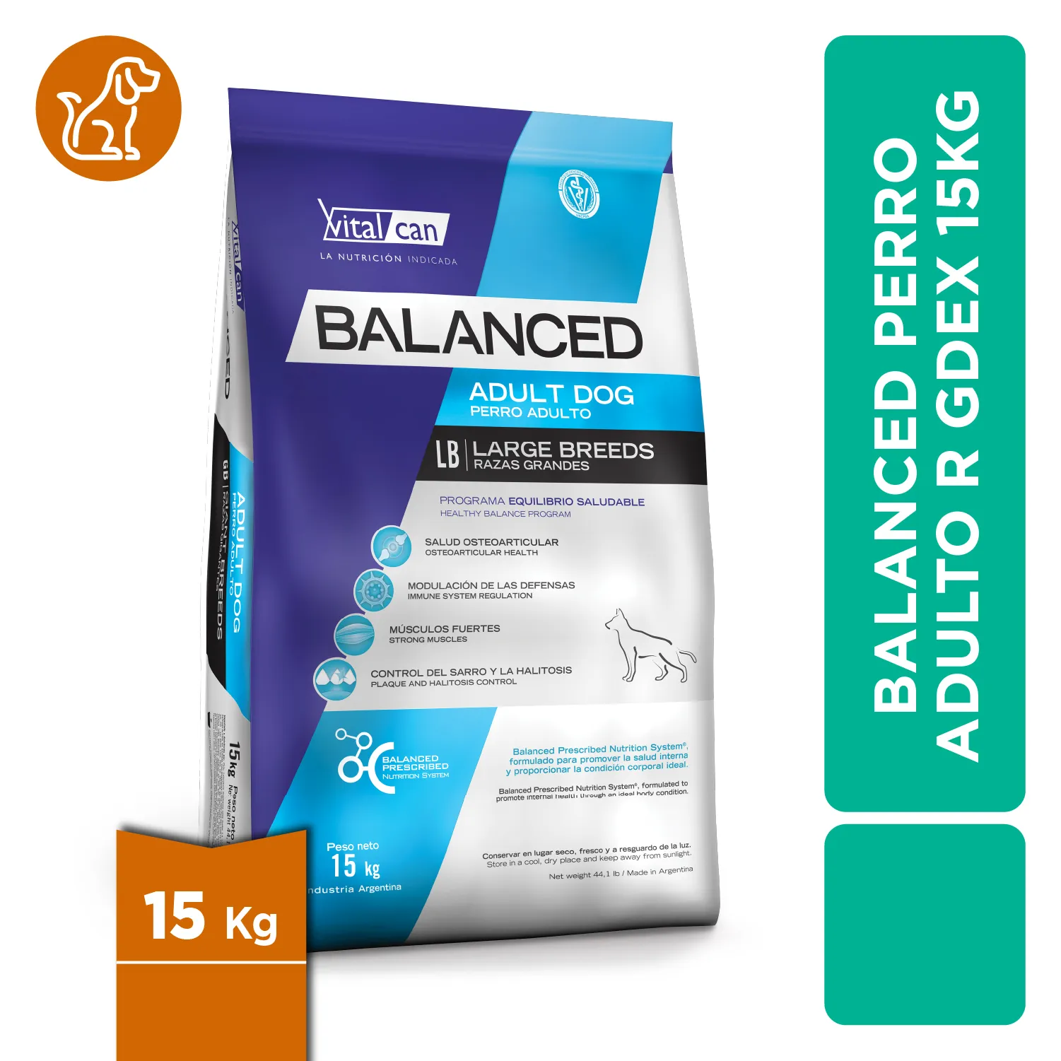 Alimento Perro Seco Adulto Raza Grande Salud Osteoarticular Balanced