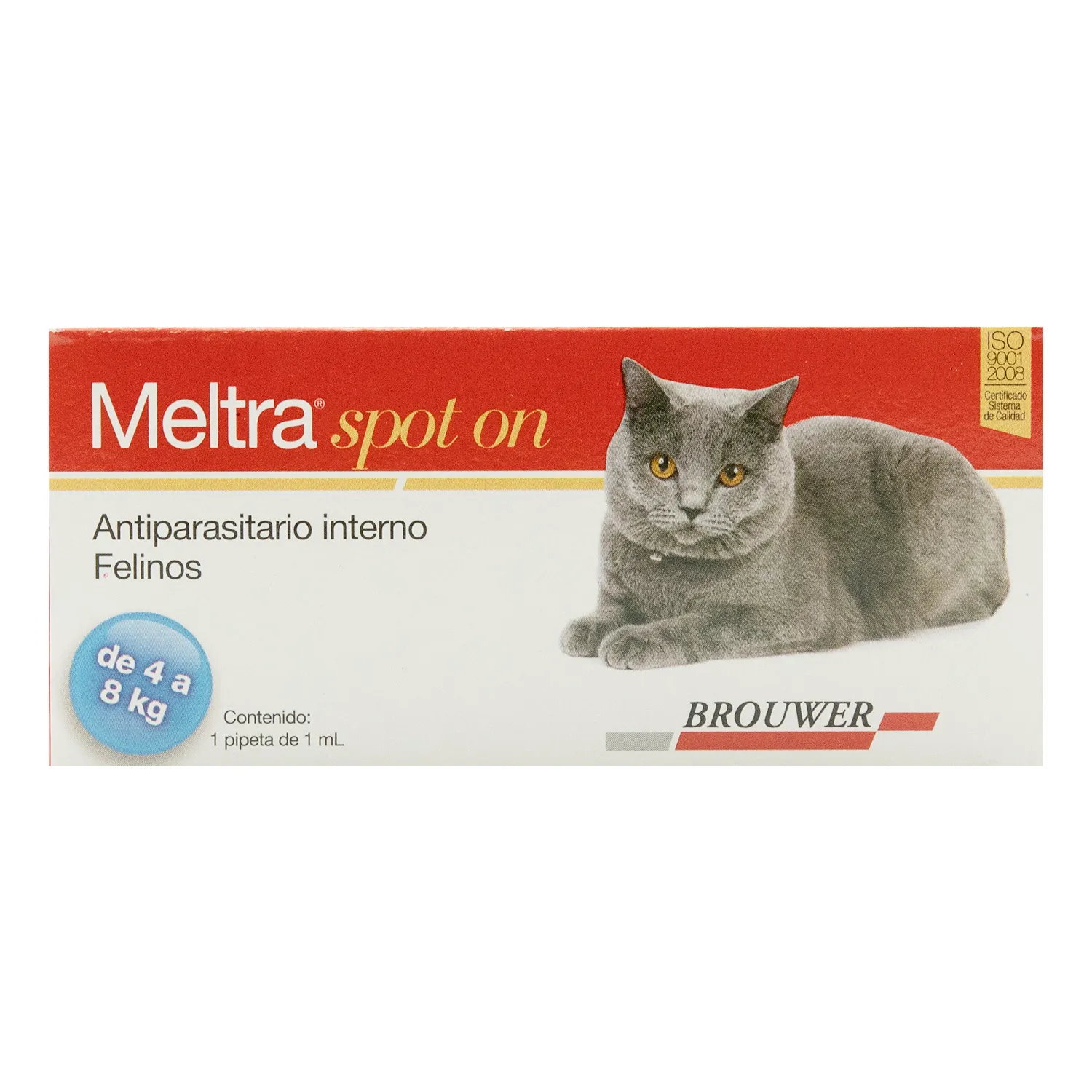 Desparasitante Interno Pipeta Gato 4 - 8 Kg Meltra Brouwer