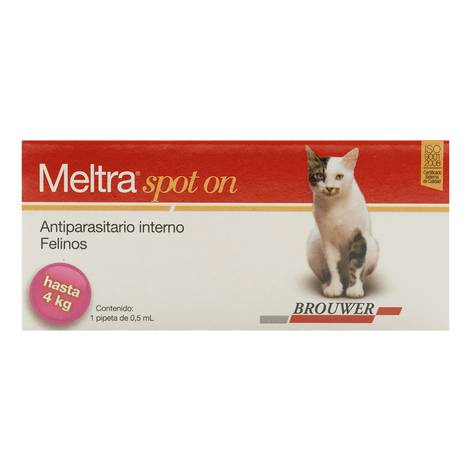 Desparasitante Interno Pipeta Gato Hasta 4 Kg Meltra Brouwer