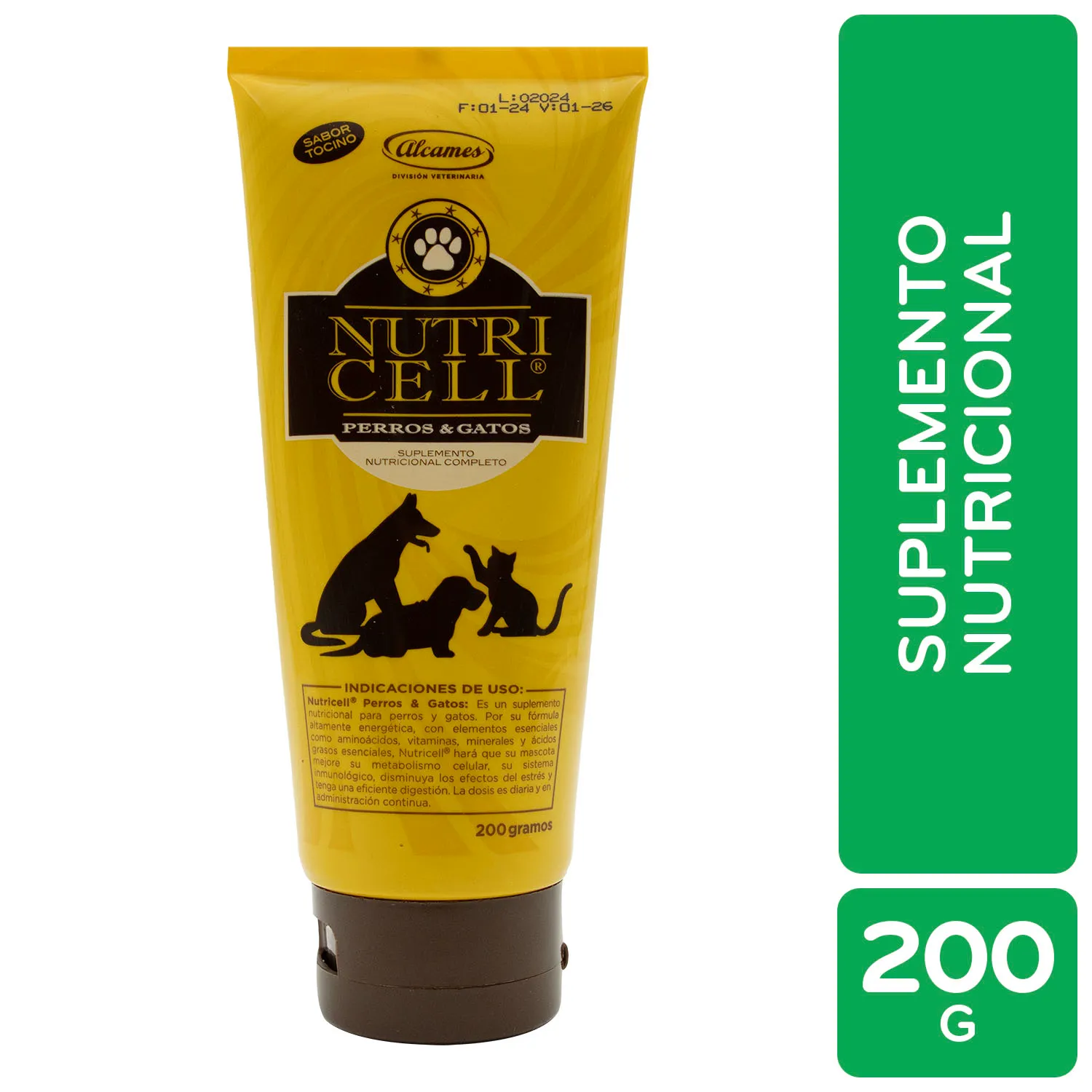 Reconstituyente Oral Gel Perro Y Gato Nutricell Alcames
