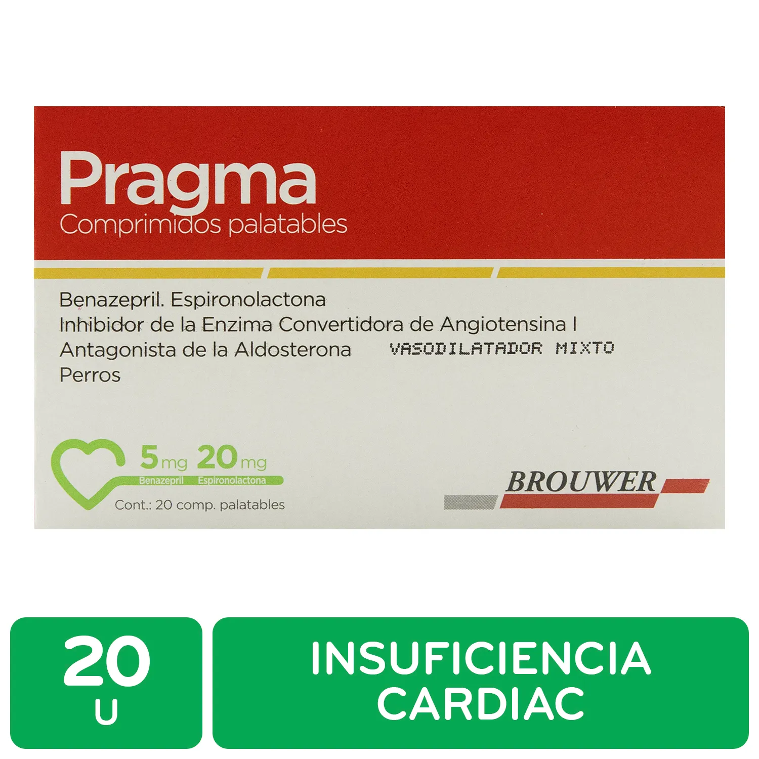 Insuficiencia Cardiaca Perro 10 Kg Pragma Brouwer