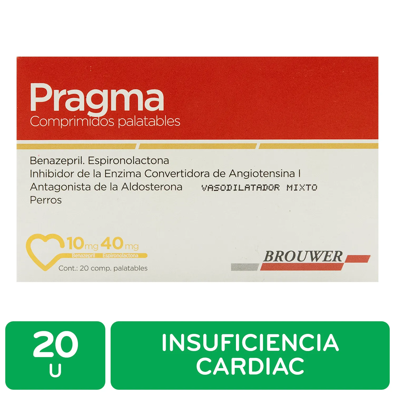 Insuficiencia Cardiaca Perro 20 Kg Pragma Brouwer