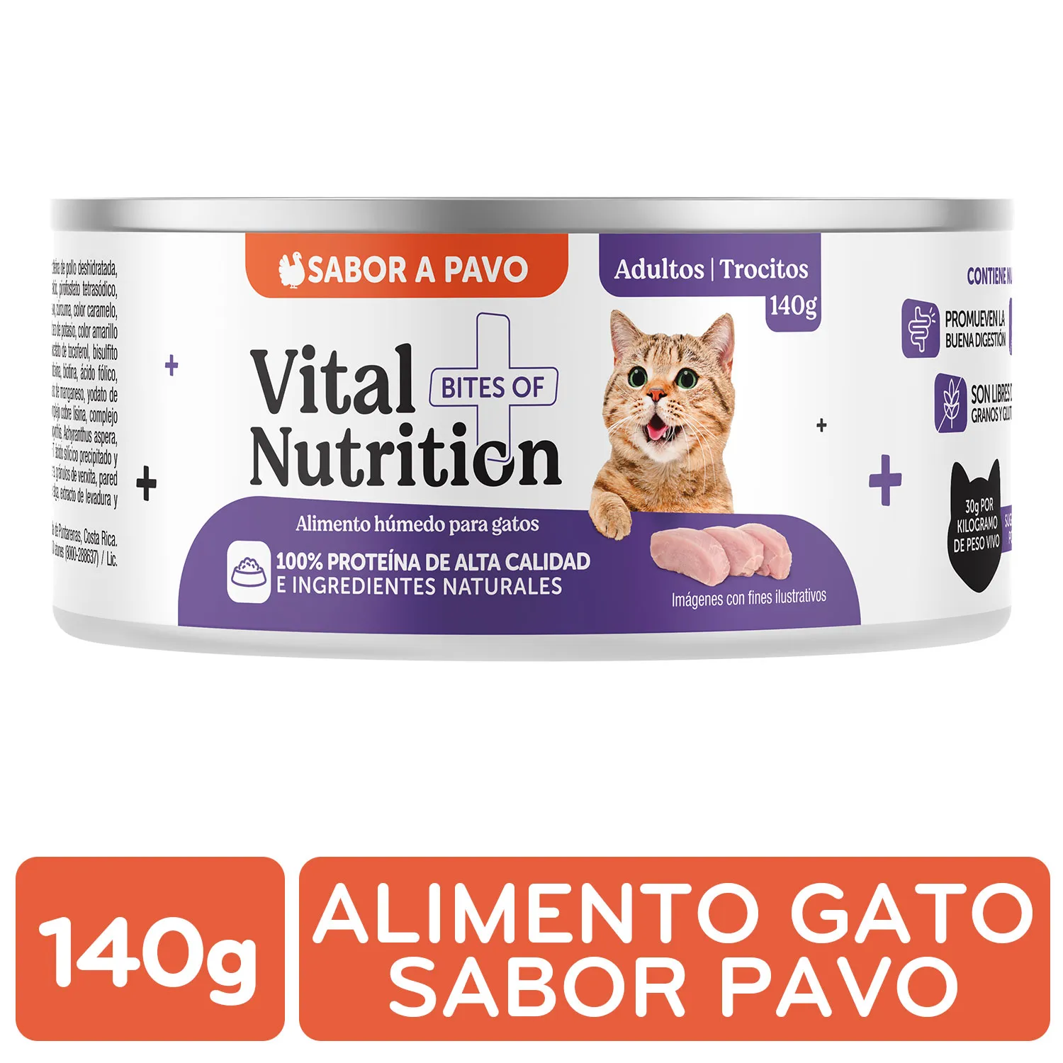 Alimento Gato Humedo Pavo Vital Nutrition