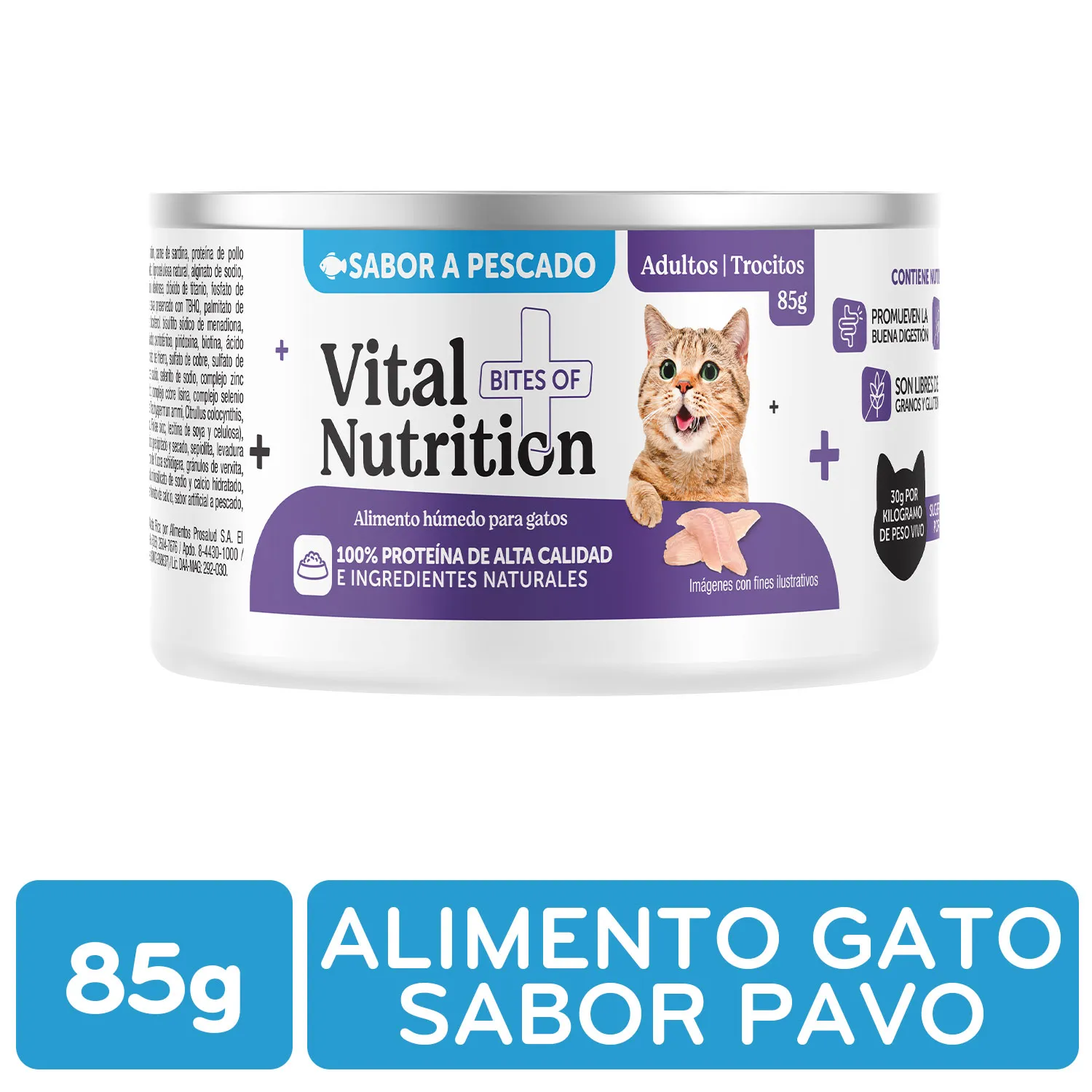 Alimento Gato Humedo Pescado Vital Nutrition