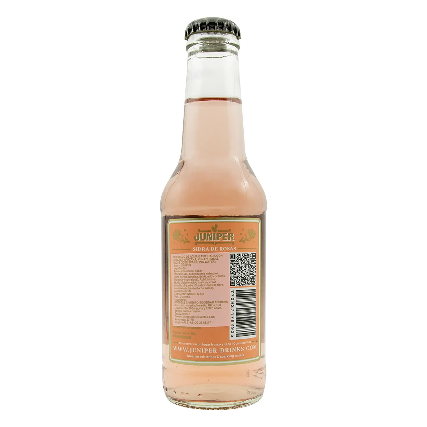 Agua Gasificada Rose Cider Juniper