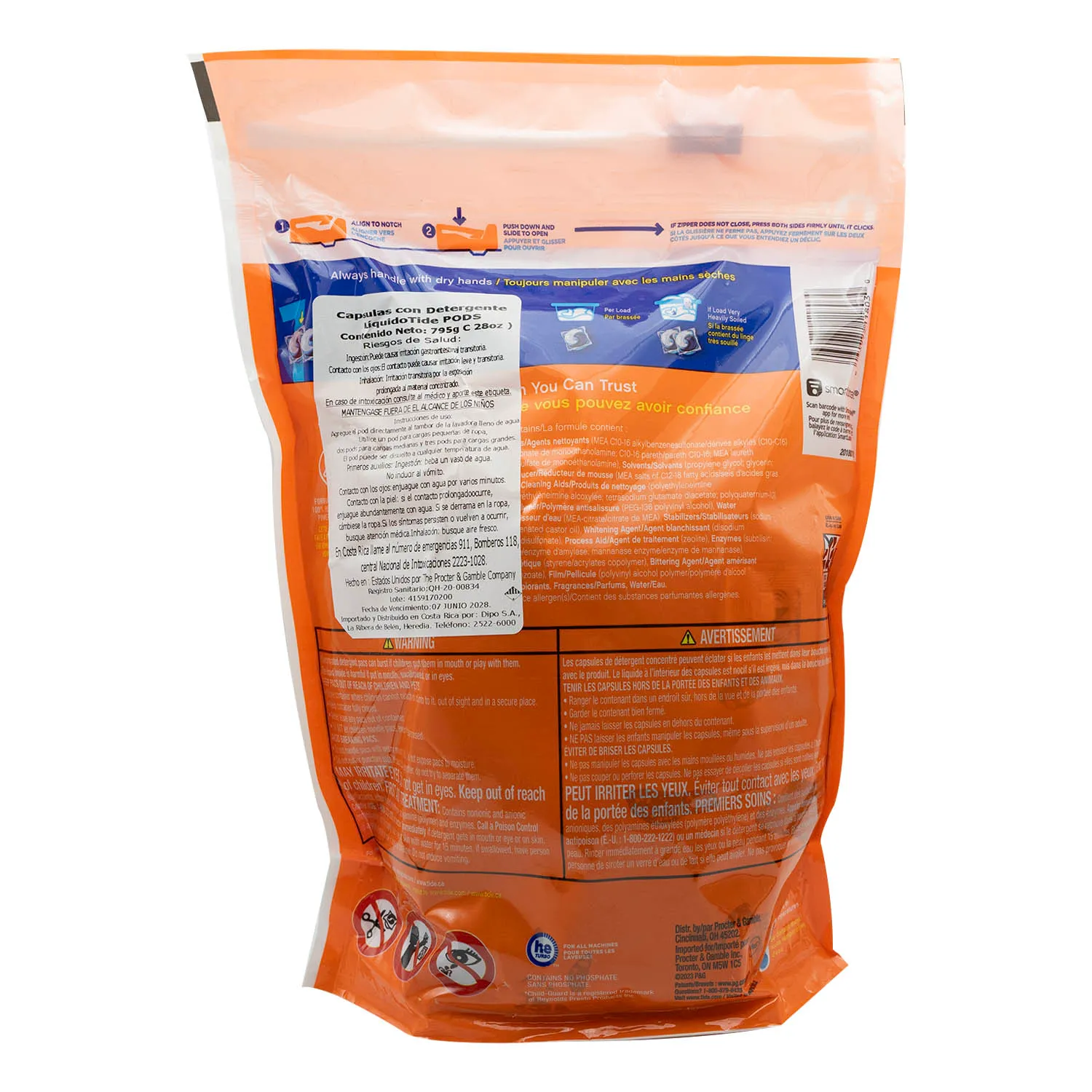 Detergente Capsulas He Con Suavizante 18u 4 En 1 Tide