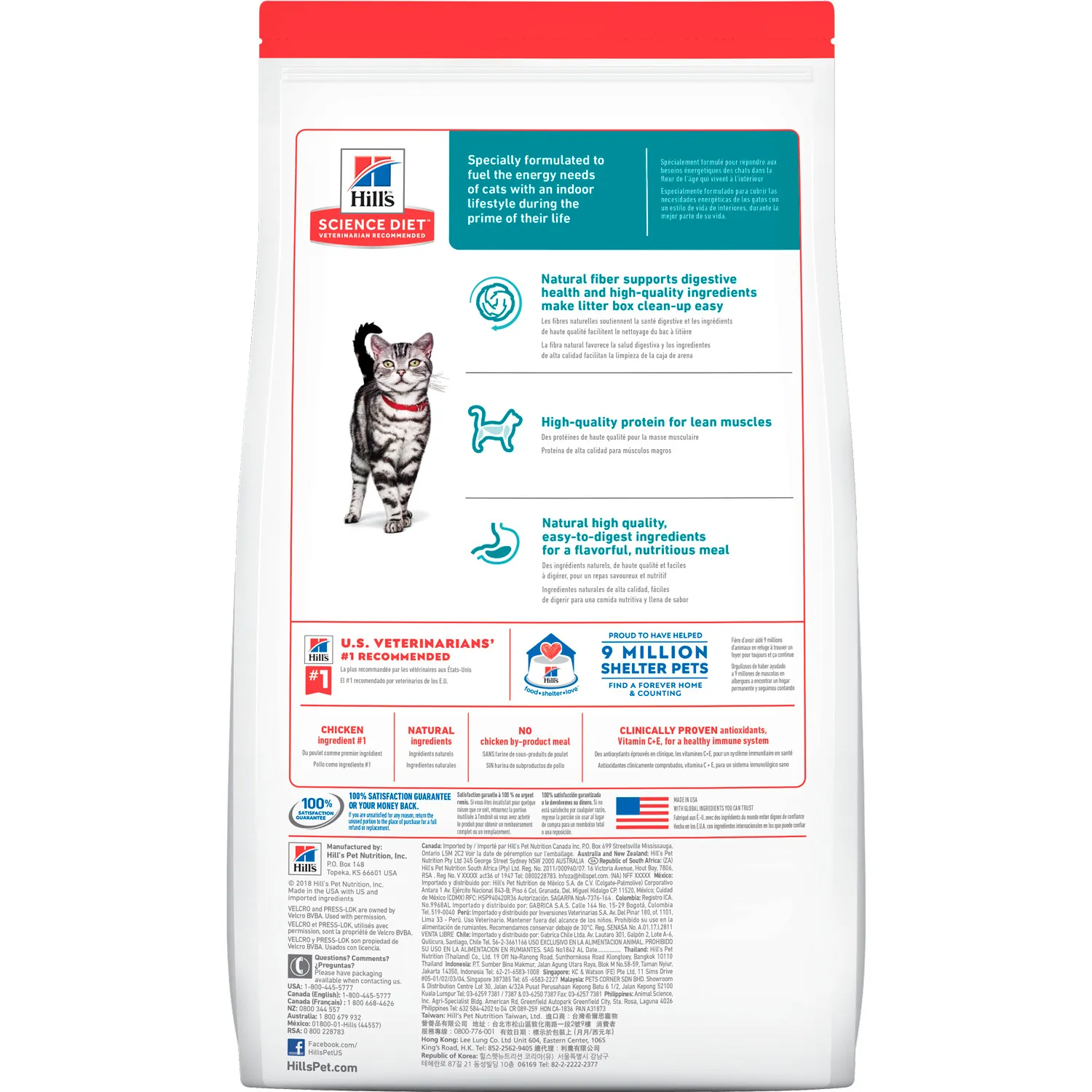 Alimento Gato Seco Adulto Hogareño Hills Science Diet