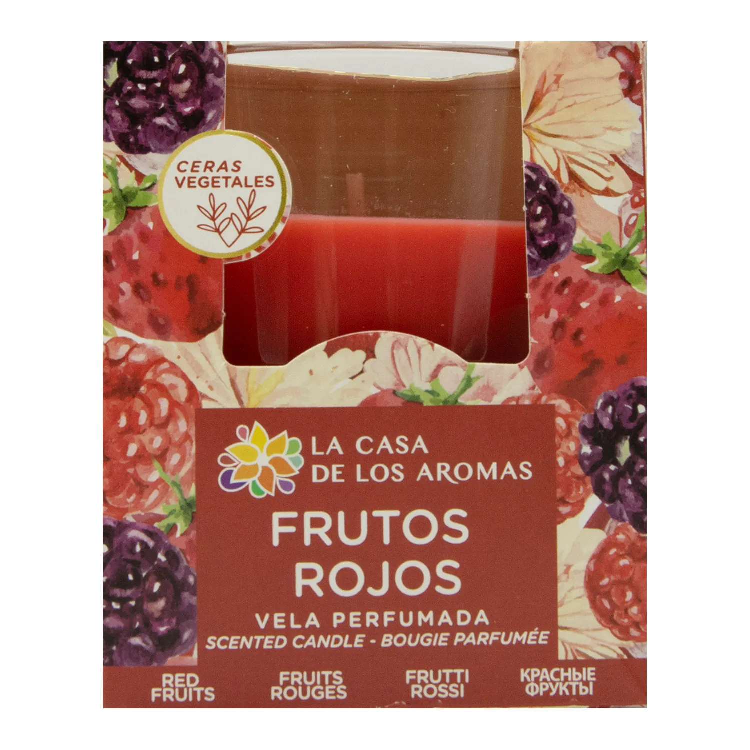 Desodorante Ambiental Vela Frutos Rojos Casa De Los Aromas