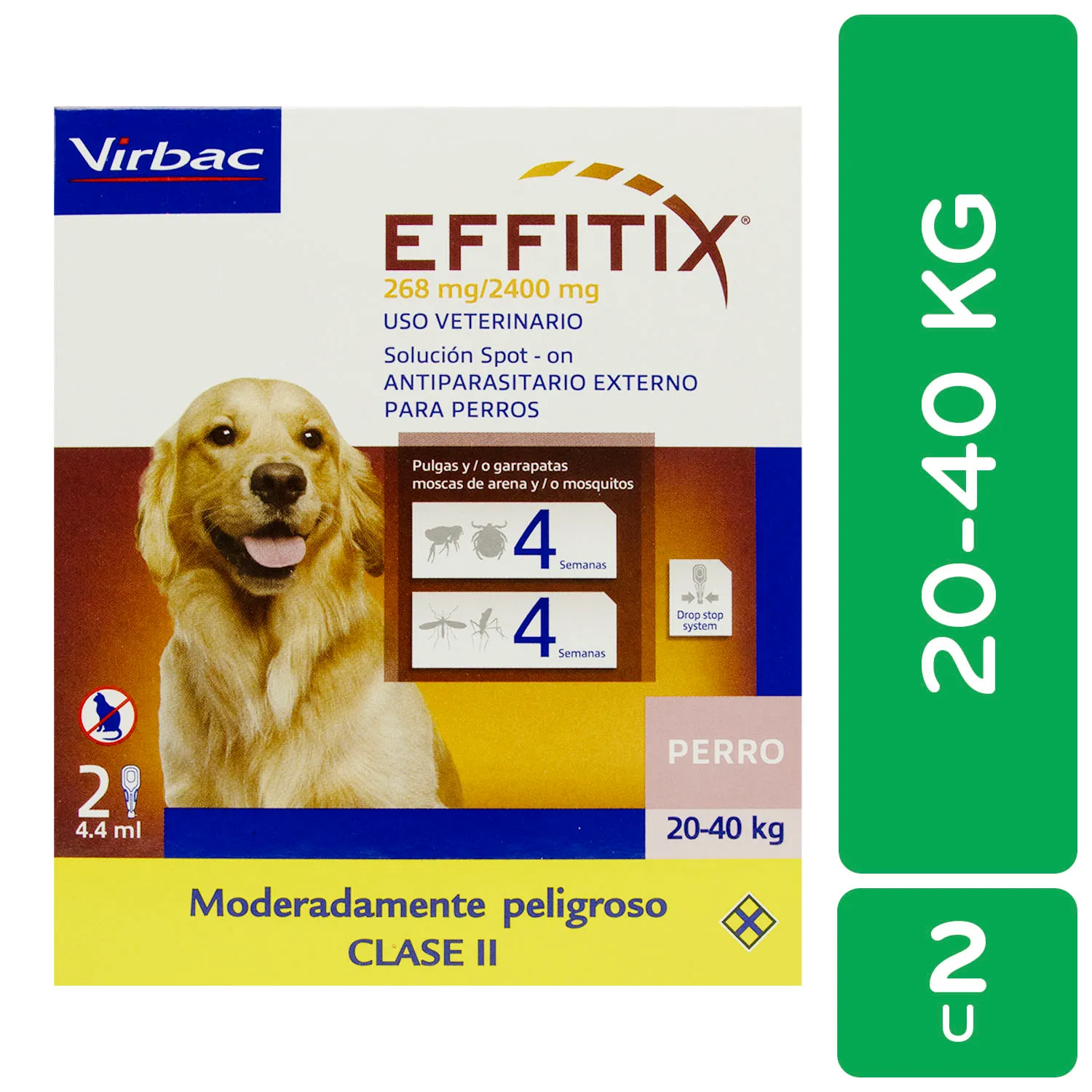 Desparasitante Externo Pipeta Perro 20-40 Kg  Effitix Virbac