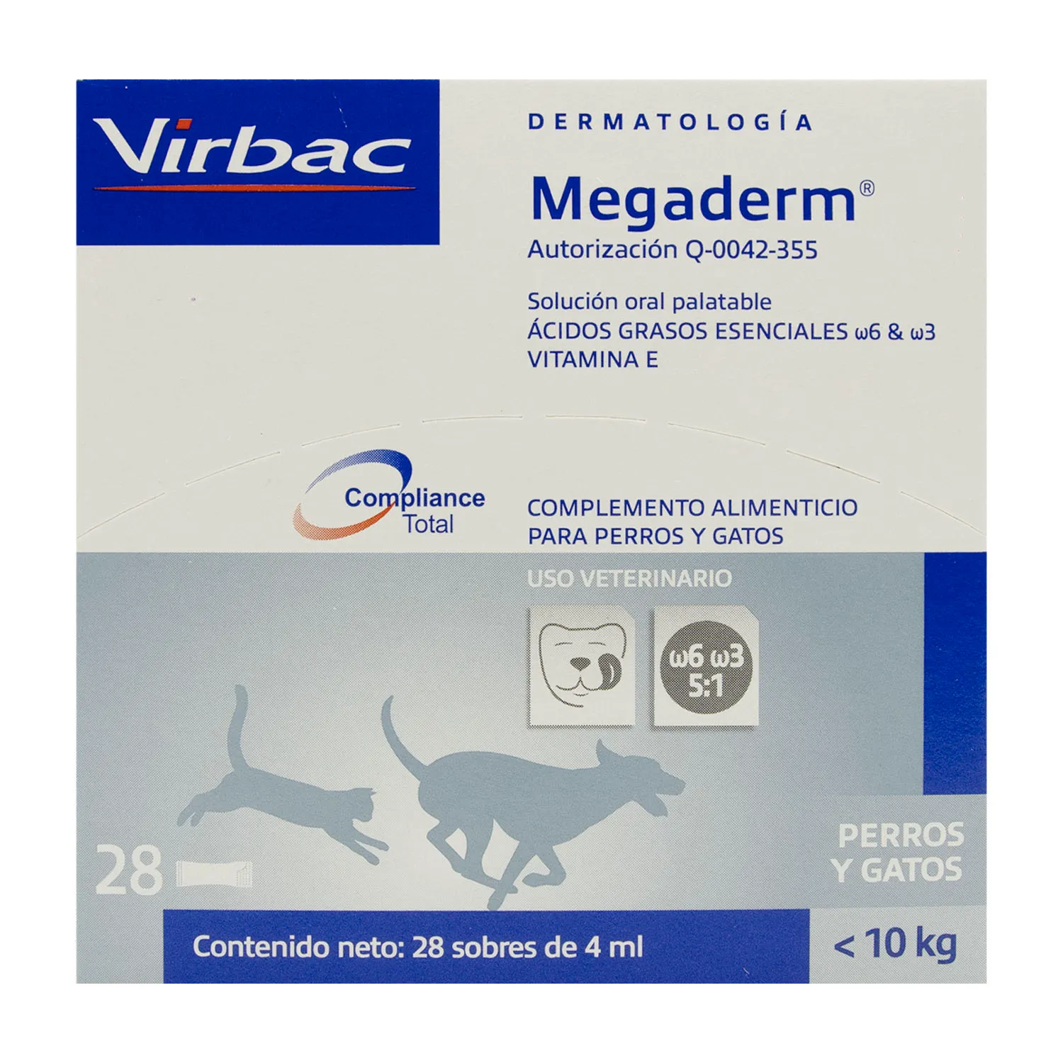  Suplemento Omega 3 Y 6 Salud Mascota Megaderm