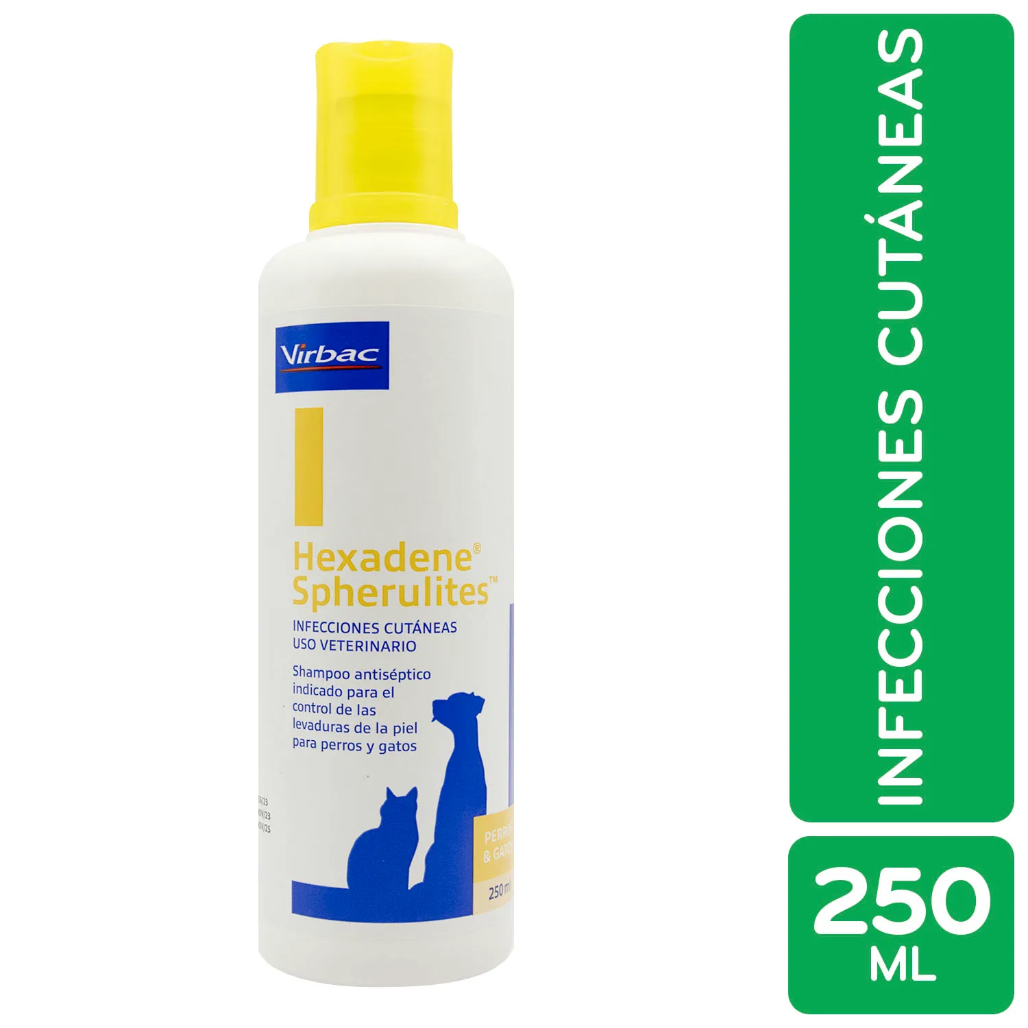 Shampoo Dermatológico Antiséptico Perro Y Gato Hexadene Virbac