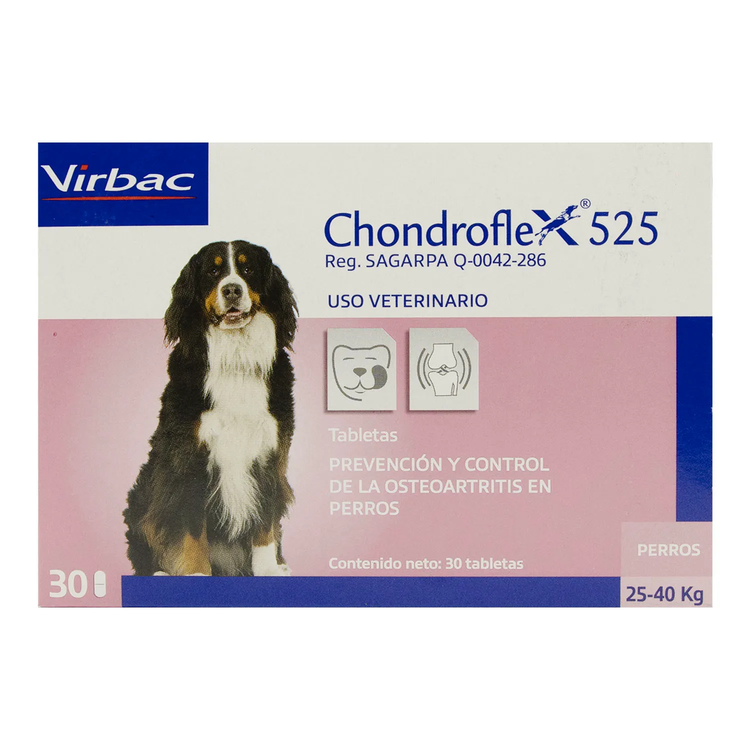 Suplemento Artritis Mascota 25-40 Kg Chondroflex Virbac