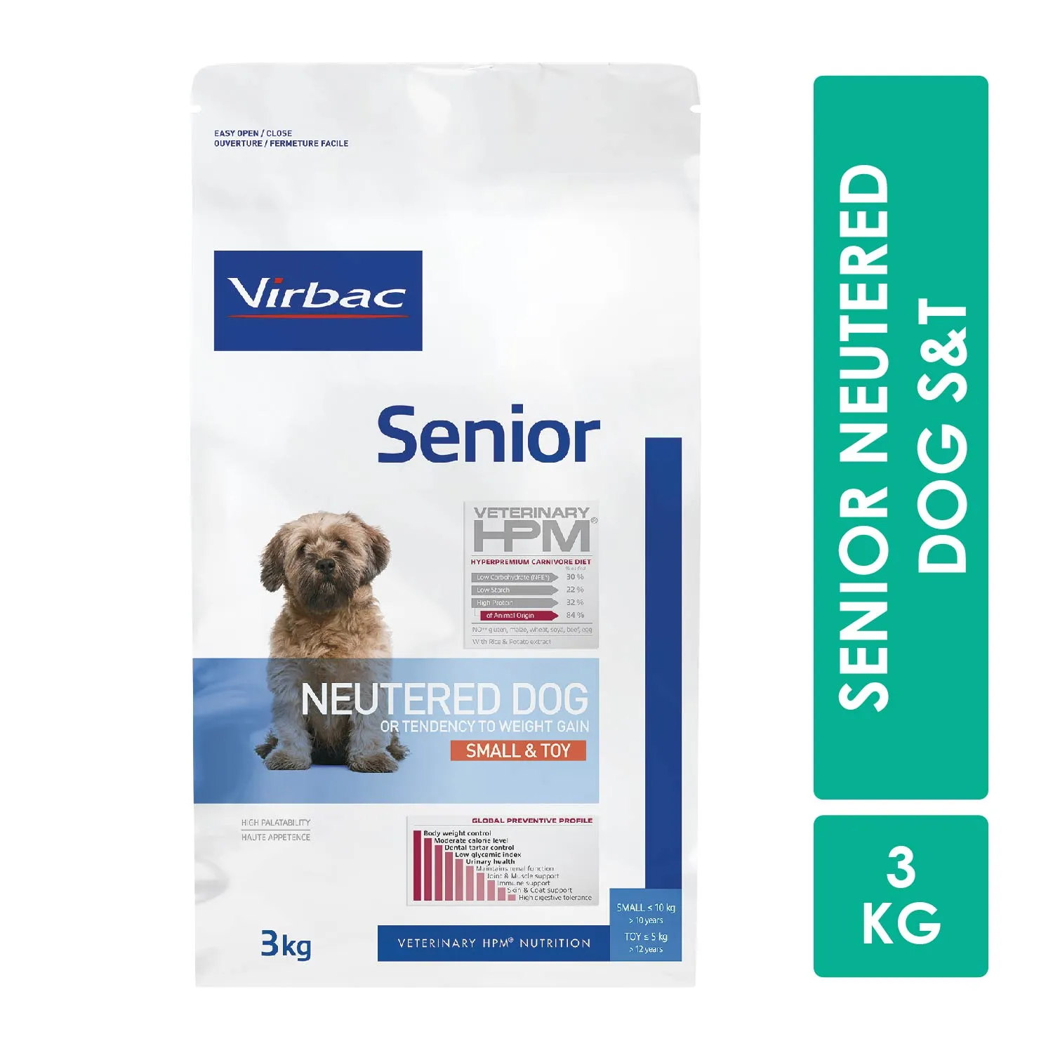 Alimento Perro Seco Senior Raza Mini Y Pequeña Castrado Virbac